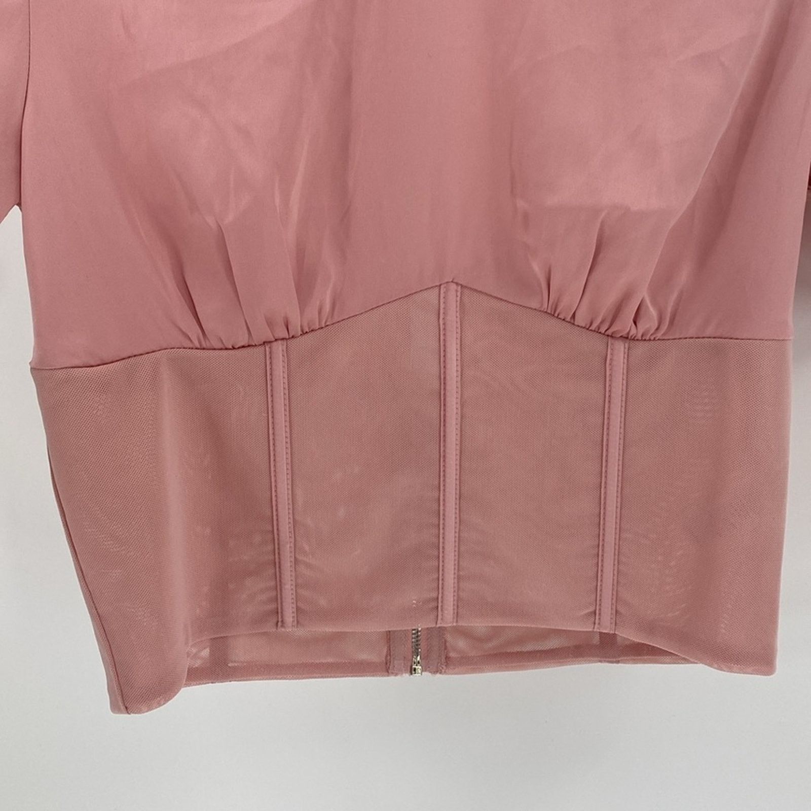 Other ShineStar pink cropped bendable boning sheer coquette top Size S / US 4 / IT 40 - 3 Thumbnail