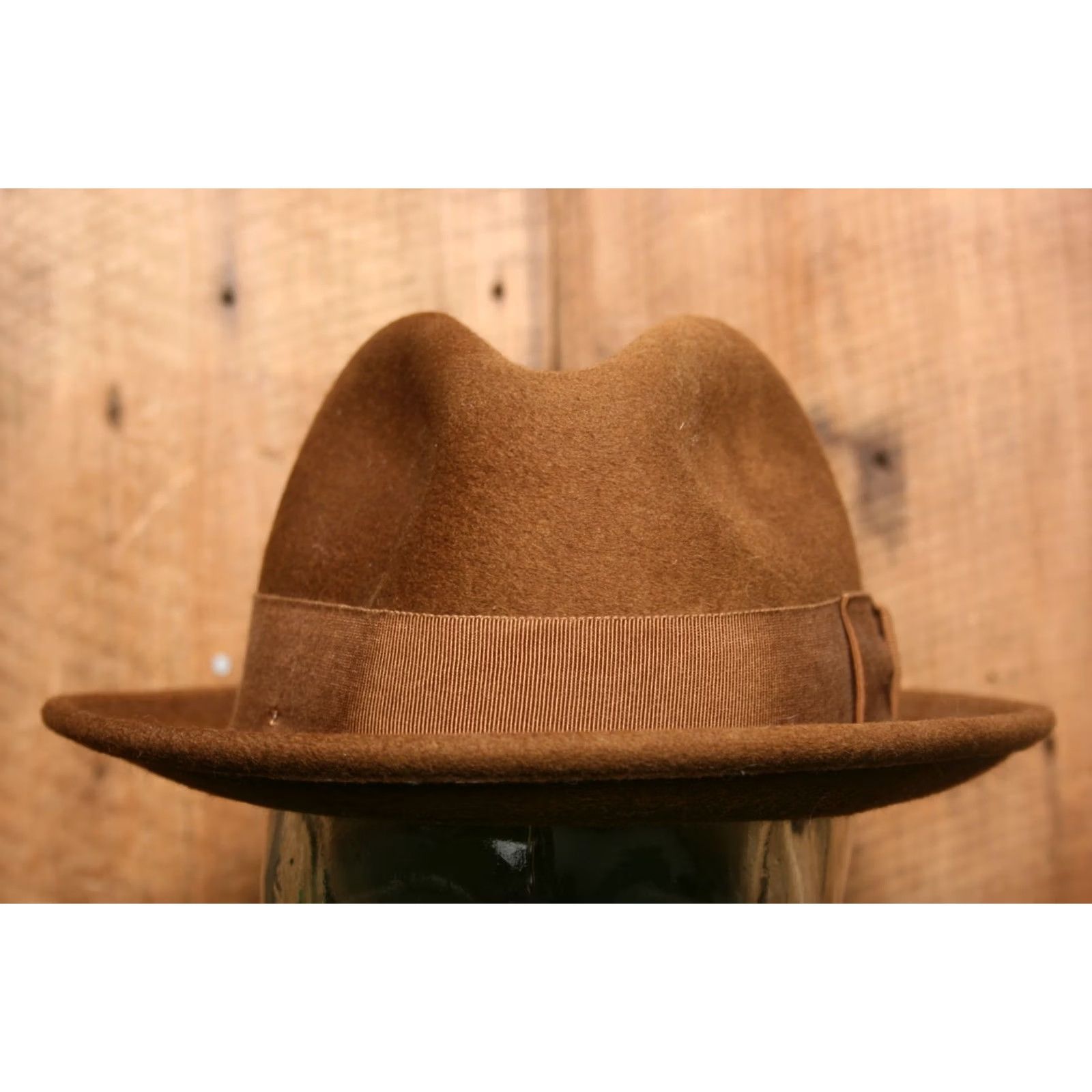 Bailey 44 BAILEY OF HOLLYWOOD Fedora Hat Brown 100% Wool Sz. Small Made in USA Mens Fedora Wool Felt Hat Size ONE SIZE - 2 Thumbnail