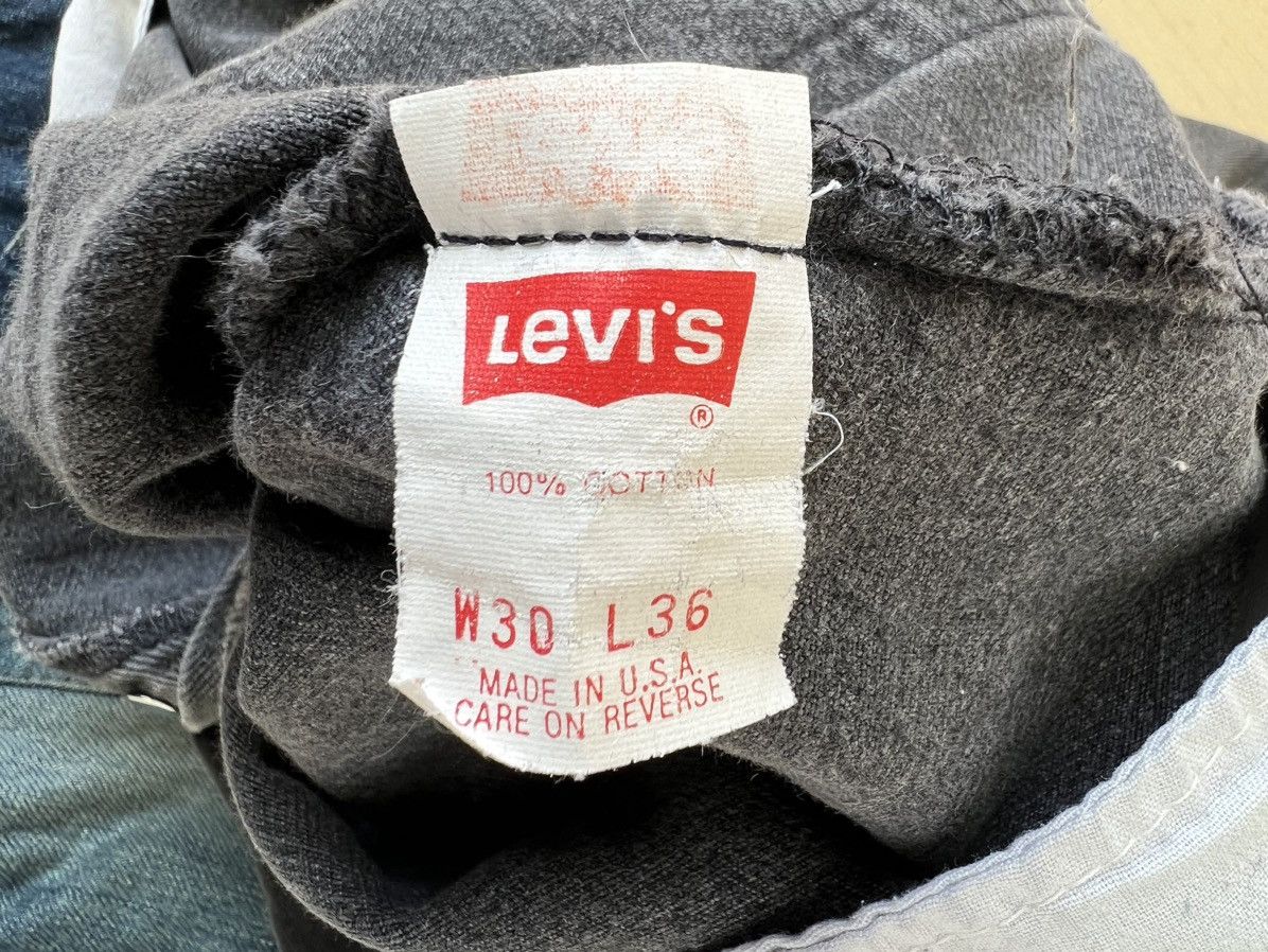Levi's Vintage 80s Levi’s 501 Distressed Fade Black Denim Jeans Size US 30 / EU 46 - 23 Thumbnail