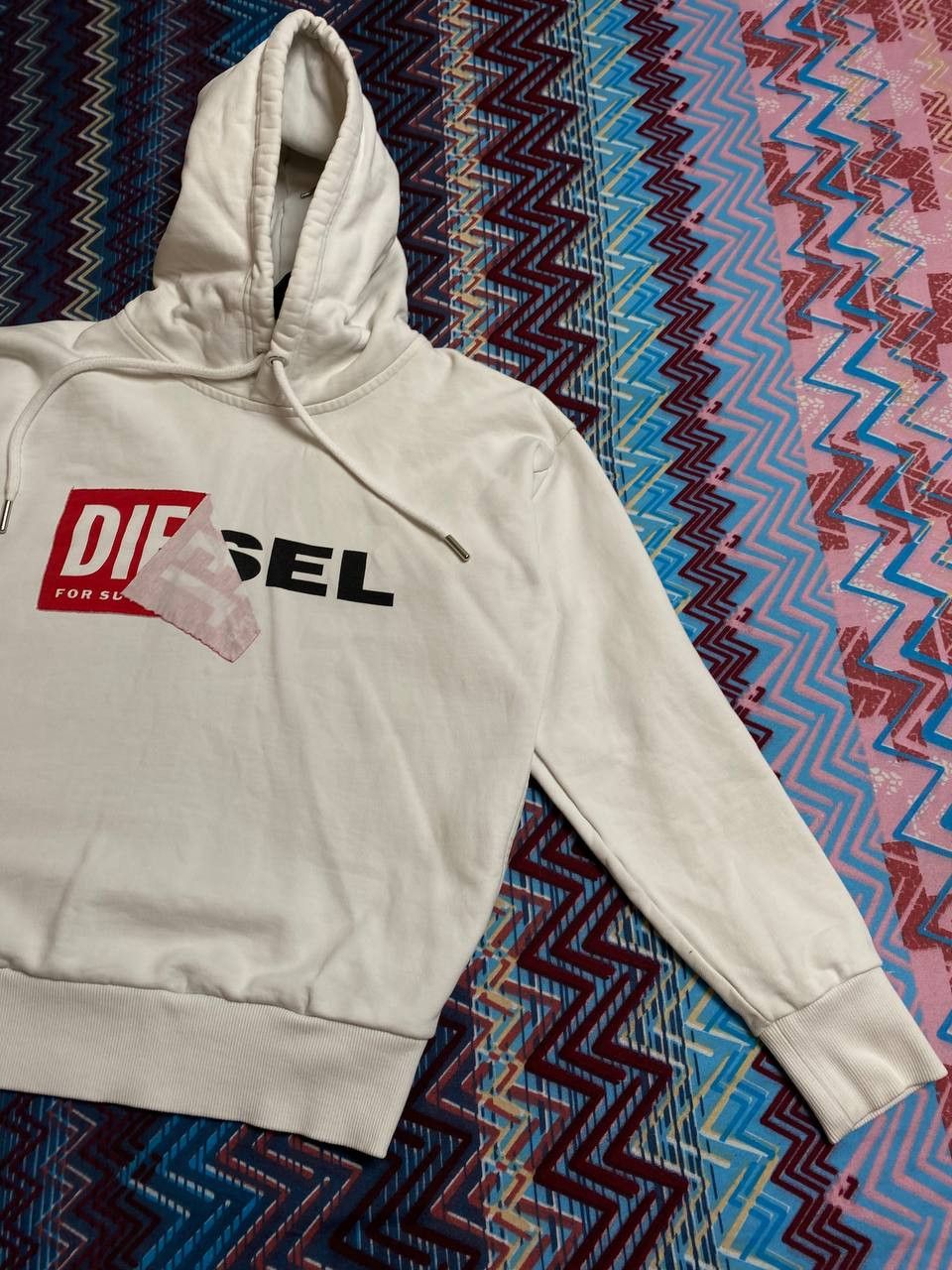 Diesel vintage streetwear Diesel big logo Sweatshirt hoodie Size US XXS / EU 40 - 9 Thumbnail