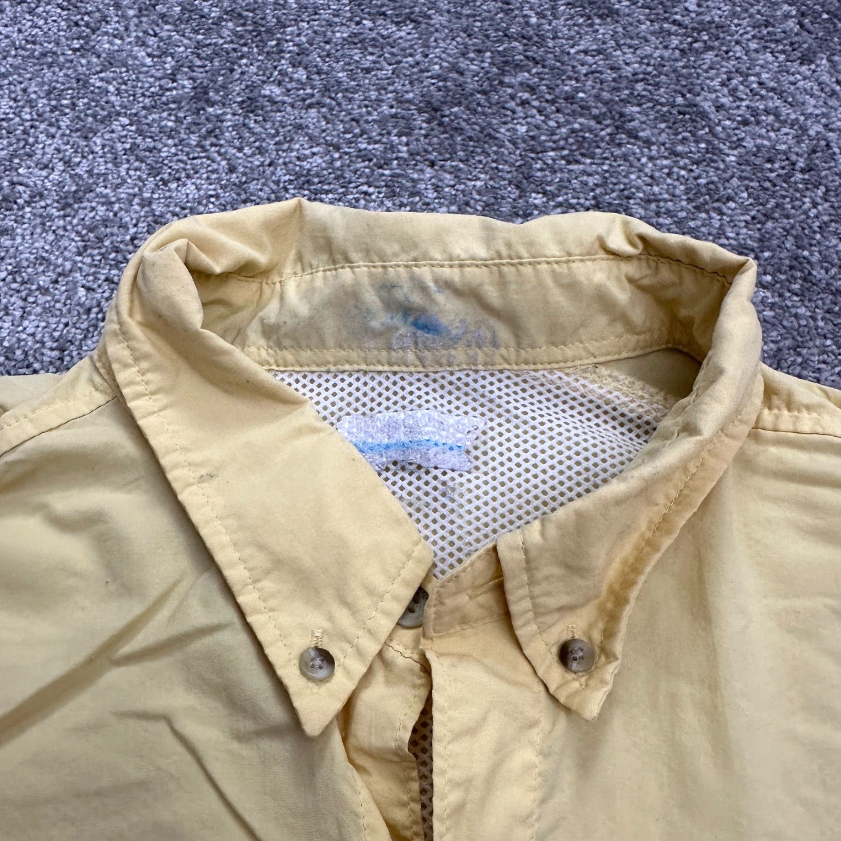 Vintage Columbia PFG Omni Shade Bahama Shirt Mens 2XL Yellow Button-Down Short Sleeve Size US XXL / EU 58 / 5 - 3 Thumbnail