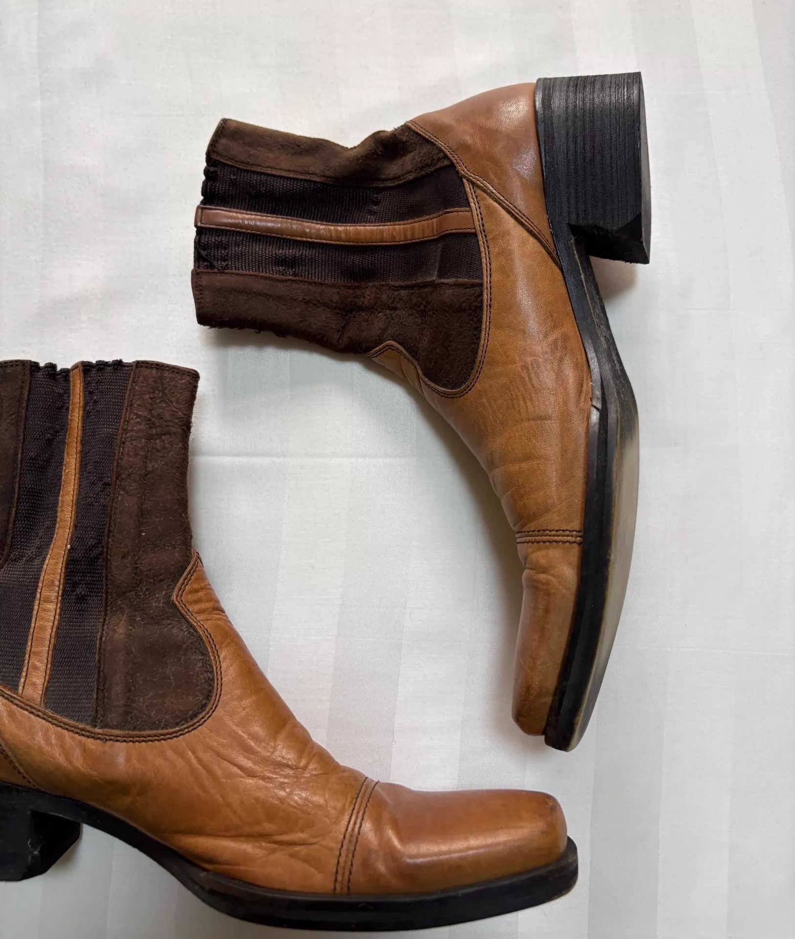 Tornado Mart Tornado Mart Jpn vintage paneled suede boots S 255 Size US 7 / EU 40 - 3 Thumbnail