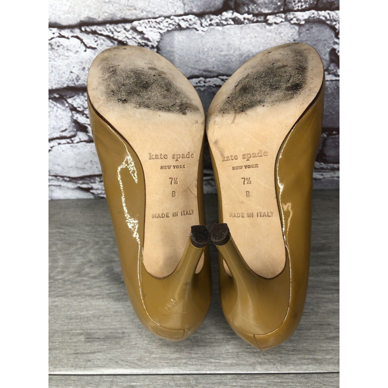 Kate Spade Kate Spade Camel Patent Leather Pump Dress High Heels Women’ Size US 7.5 / IT 37.5 - 24 Thumbnail