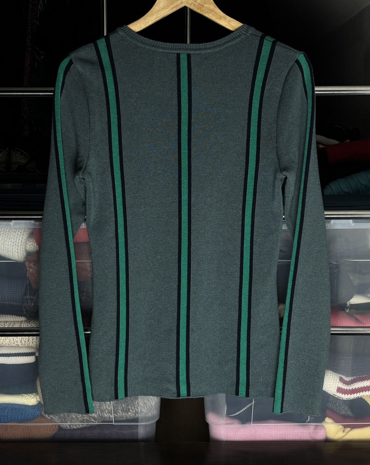 Lacoste Lacoste Knit Wool Cotton Striped Vintage Sweater Size S / US 4 / IT 40 - 5 Thumbnail