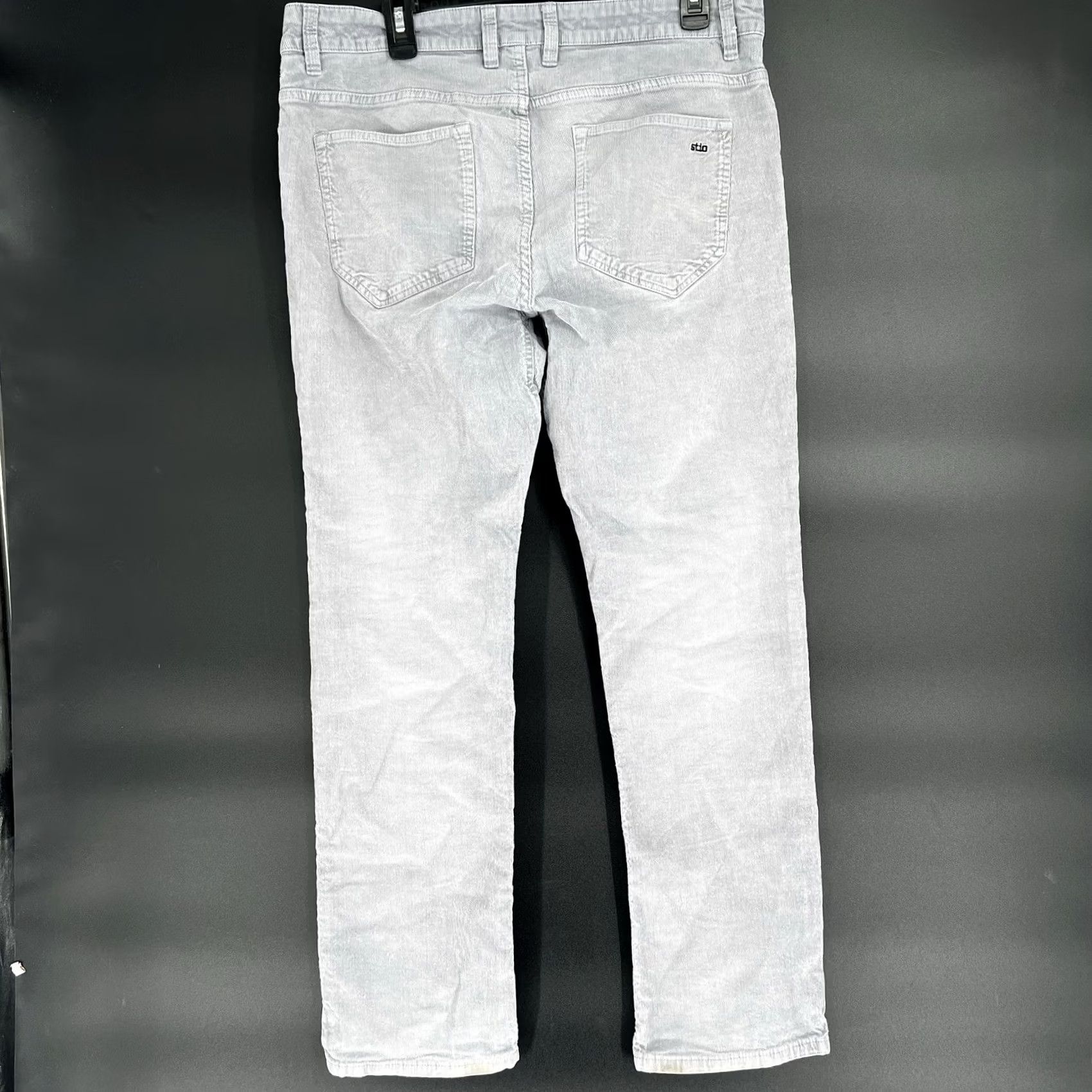 Vintage Stio Pants Mens 34x30 Gray Corduroy Rivet Cord Stretch Straight Chino Regular 5-Pocket Logo Wearable Mens Size US 34 / EU 50 - 5 Thumbnail