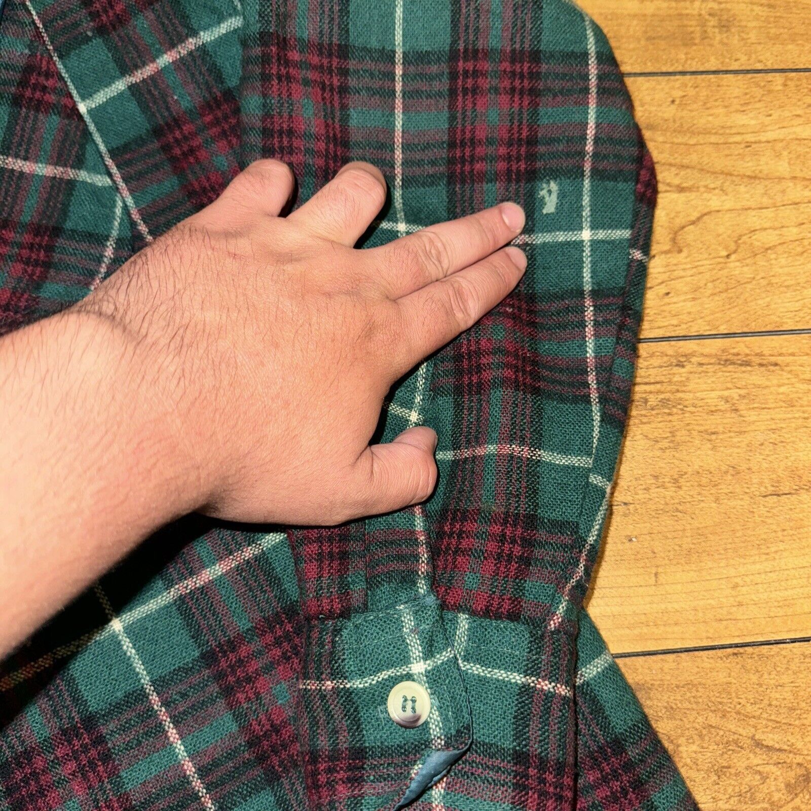 Japanese Brand × Vintage Vintage Briggs Plaid Shirt Flannel M 23x30 Made In Korea Size US M / EU 48-50 / 2 - 5 Thumbnail