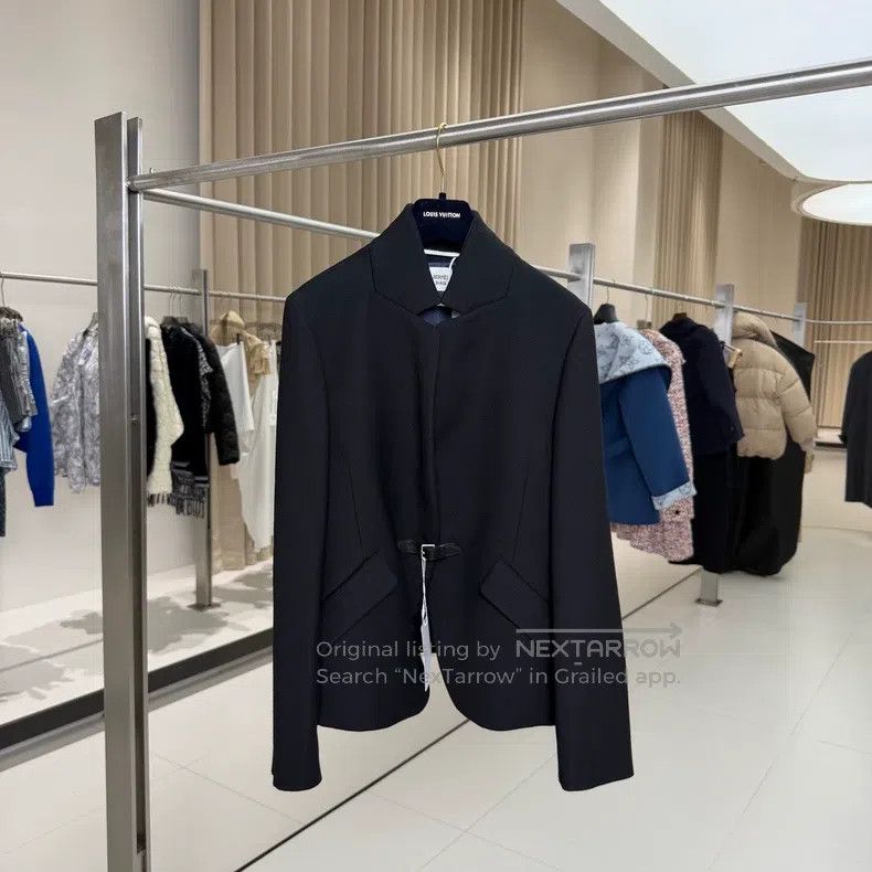 Hermes Hermes Black Slim Fit Sheep Wool Blazer Jacket Size XS / US 0-2 / IT 36-38 - 1 Thumbnail