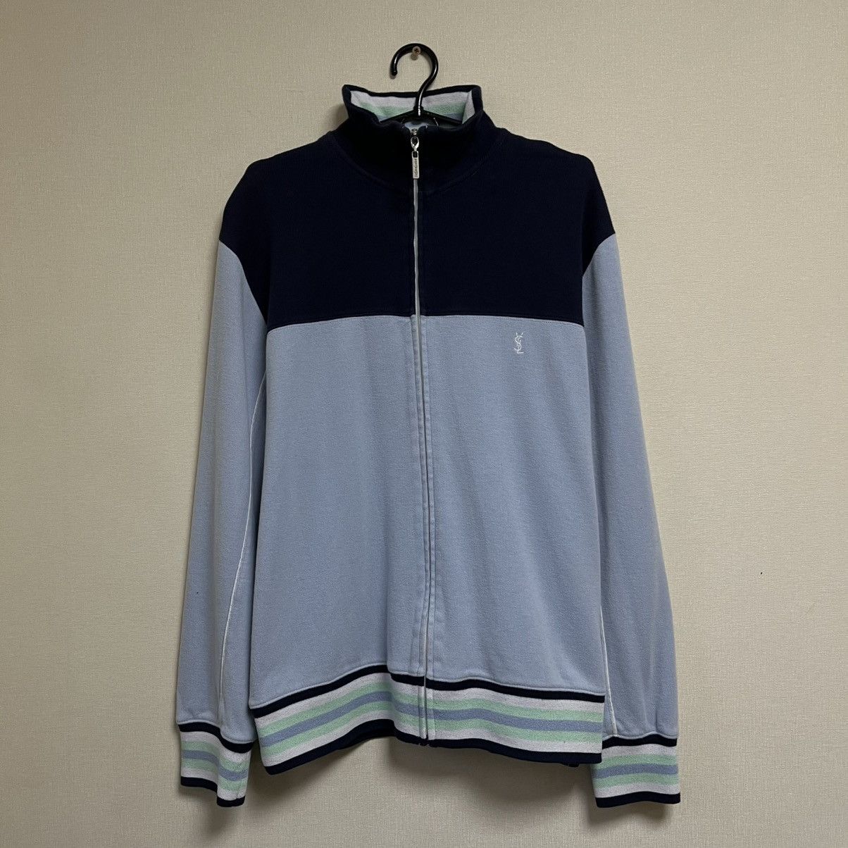 Yves Saint Laurent Vintage Yves Saint Laurent Sweatshirt Zip Up Jumper YSL Size US L / EU 52-54 / 3 - 1 Thumbnail