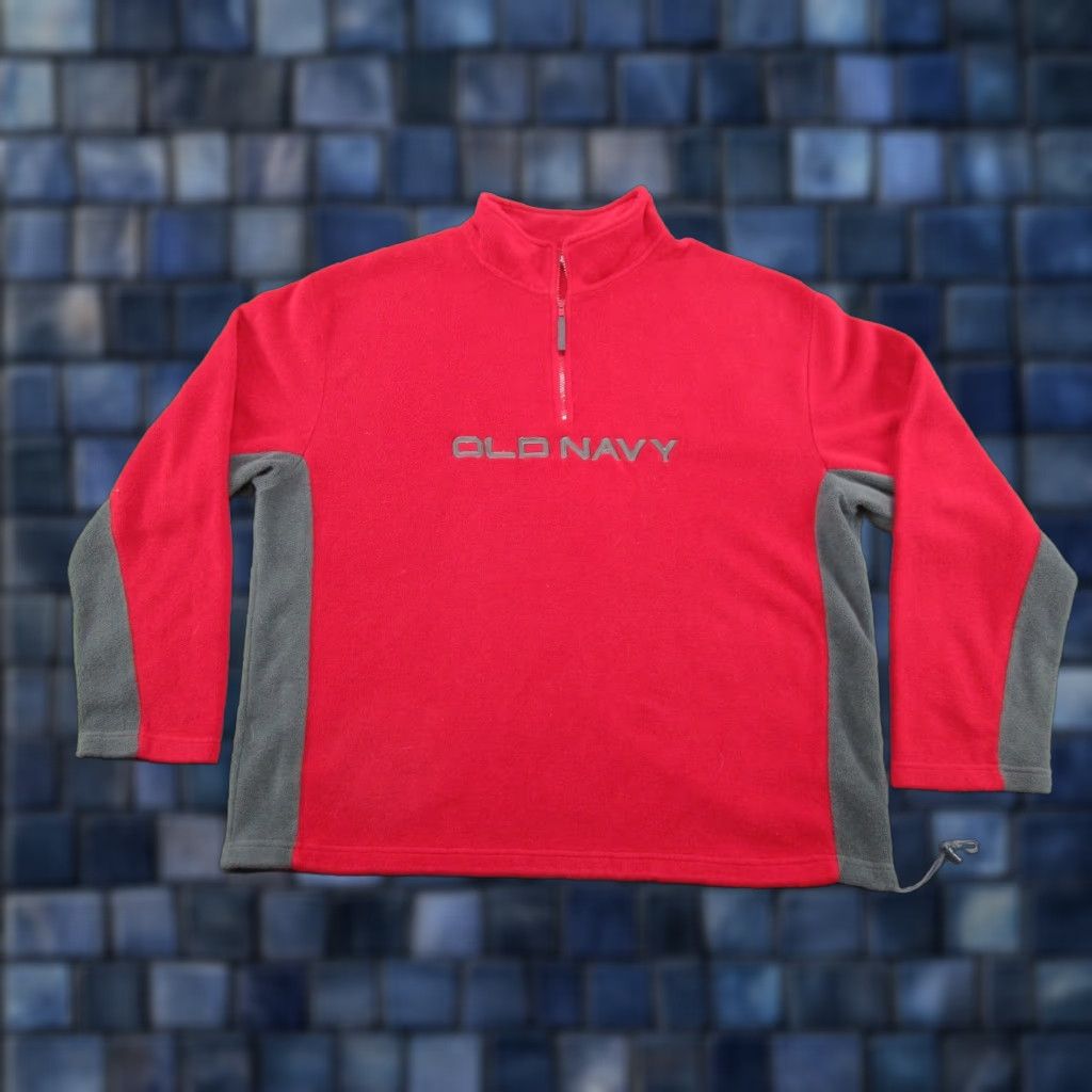 Old Navy VINTAGE Y2K OLD NAVY Spell Out Embroidered 1/4 Zip Fleece Jacket Mens Size 3XL Blue Jacket Embroidered 1/4 Zip Old Navy Mens 3XL Blue Fleece Jacket Size US XXL / EU 58 / 5 - 1 Thumbnail