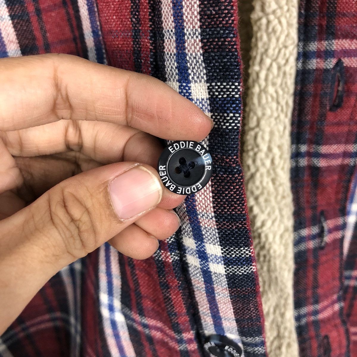 Japanese Brand 📌Vintage Shirt Jacket Worker Eddie Bauer Sherpa Blanket Size US S / EU 44-46 / 1 - 17 Thumbnail