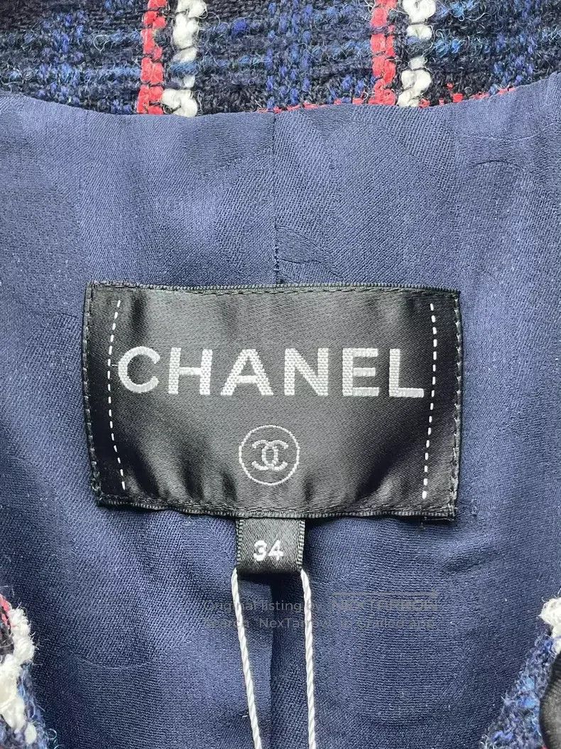 Chanel Chanel Snow series blue and red plaid jacket Size XXS / US 00 / IT 34 - 5 Thumbnail