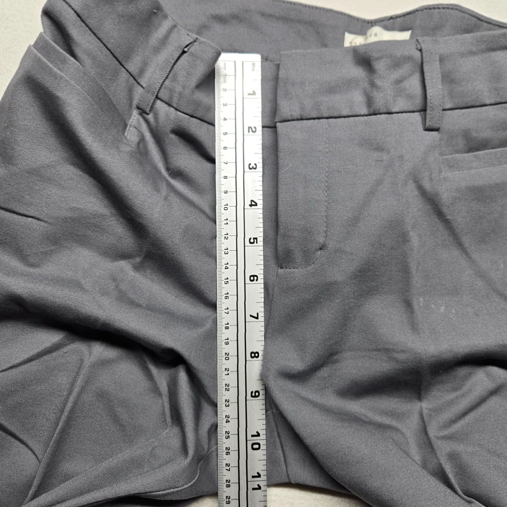 Vintage Cato Pants Solid Gray Knit Polyester Pull On Career Ankle Straight 80s 90s Preppy Women Regular Size 32 Adult Womens Grow? Size 38" / US 16 / IT 52 - 6 Thumbnail