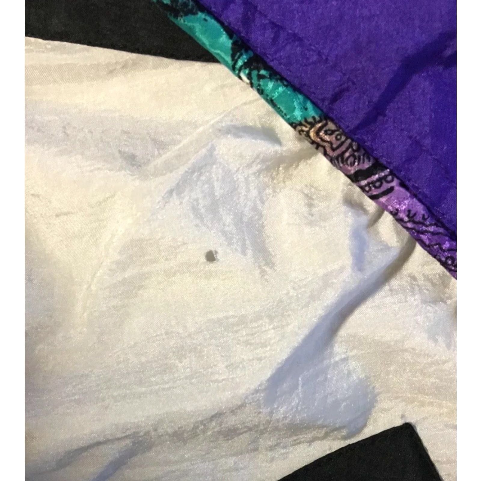 Vintage Vtg 80s Abstract Art Boxy Jacket L Purple Women Windbreaker 90s Vaporwave Picasso Grunge Ocean Surf Fashion Size L / US 10 / IT 46 - 6 Thumbnail