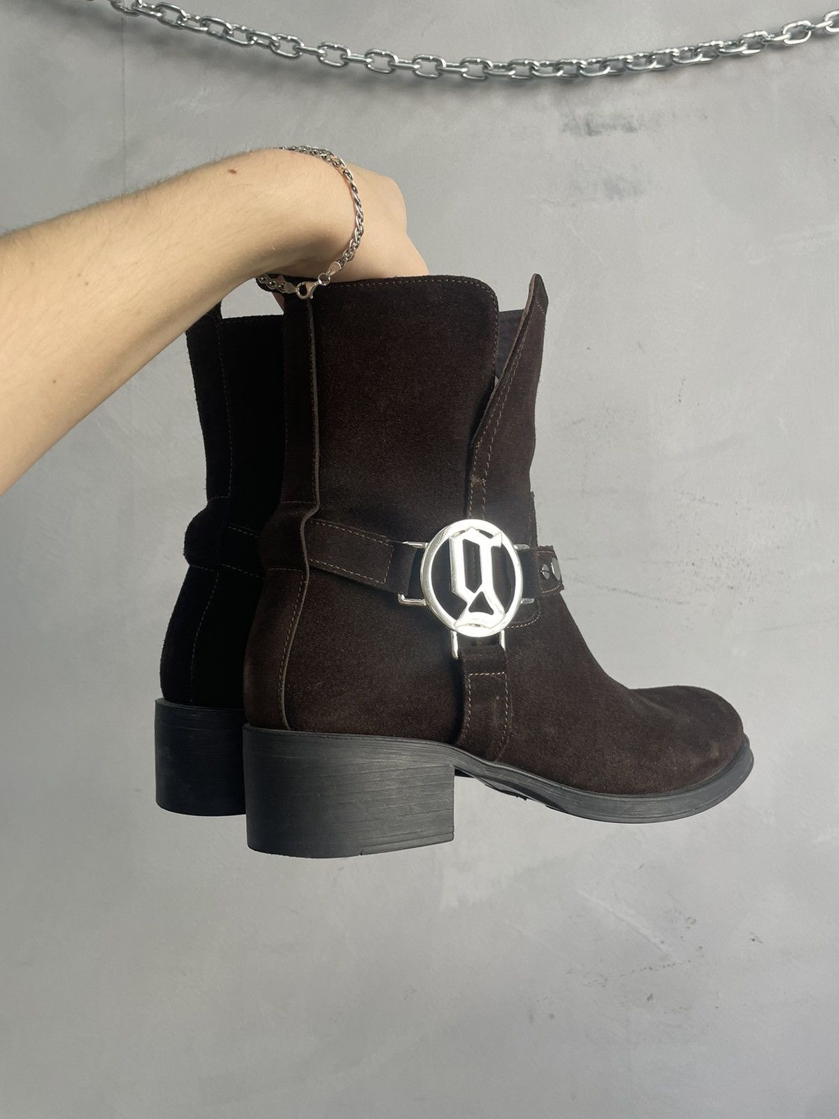 John Galliano John Galliano suede ankle archive boots avant garde Size US 8 / EU 41 - 2 Thumbnail