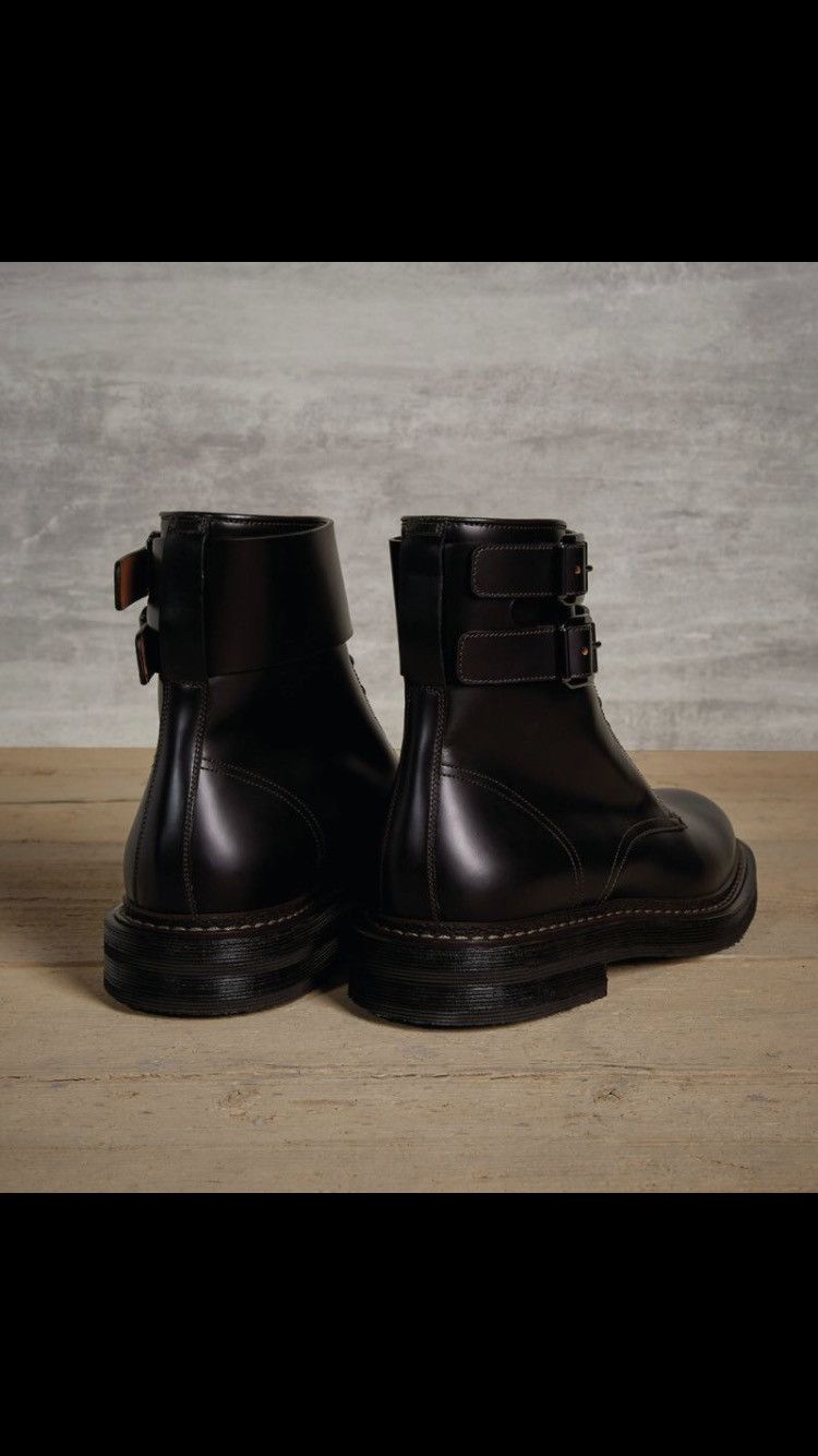 Brunello Cucinelli NWT leather double buckle boots Size US 9 / EU 42 - 5 Thumbnail