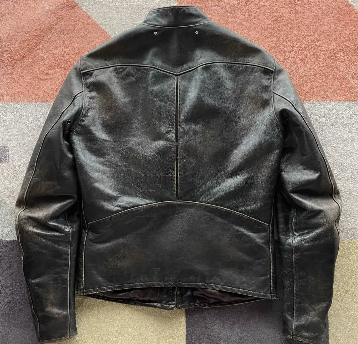 Ralph Lauren RRL Ralph Lauren J100 Leather Jacket - Chain Version K22 Size US XS / EU 42 / 0 - 7 Thumbnail