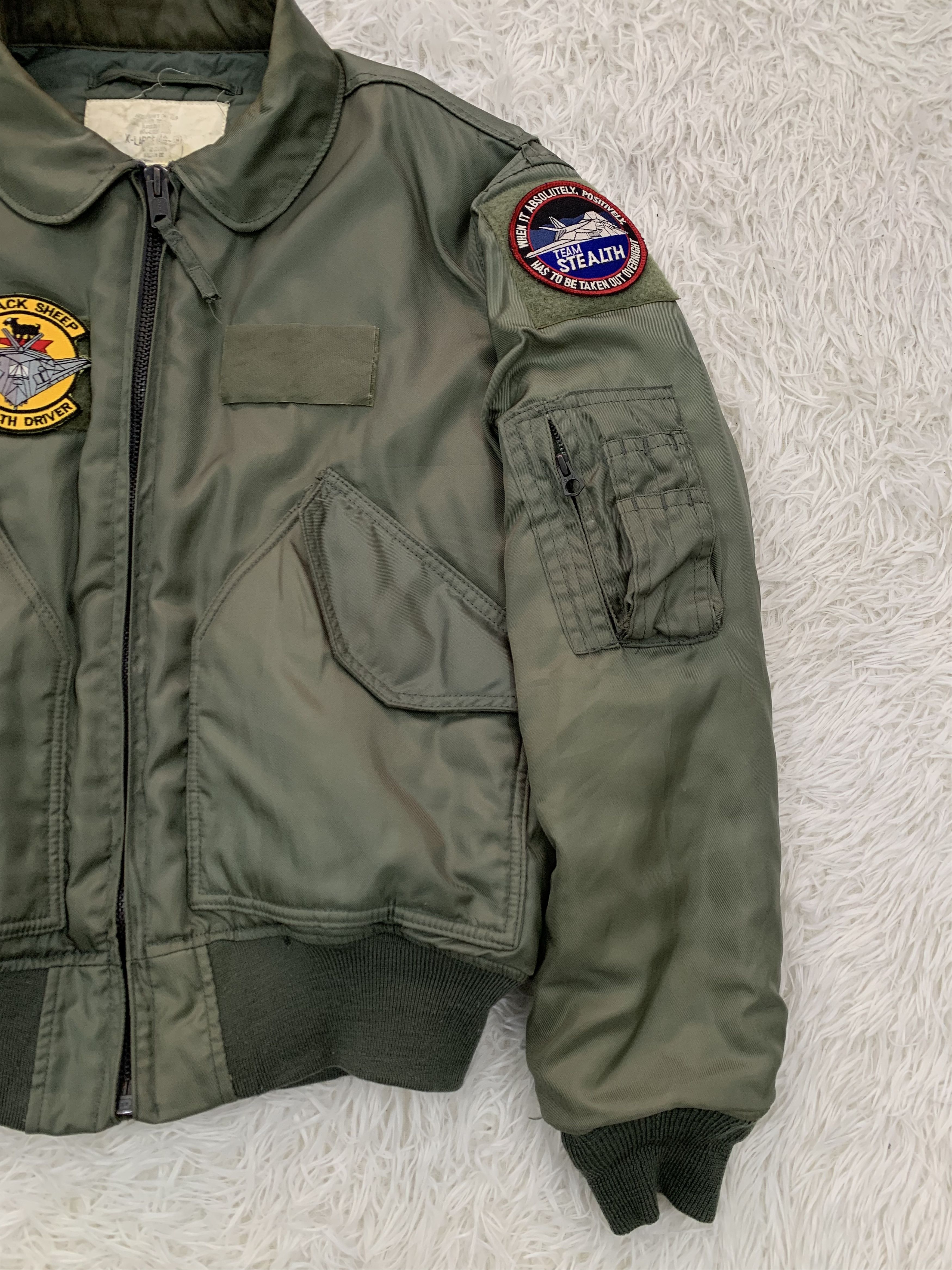 Vintage Vtg Houston CWU Bomber Flyers Jacket Ideal Zipper Size US XL / EU 56 / 4 - 4 Thumbnail