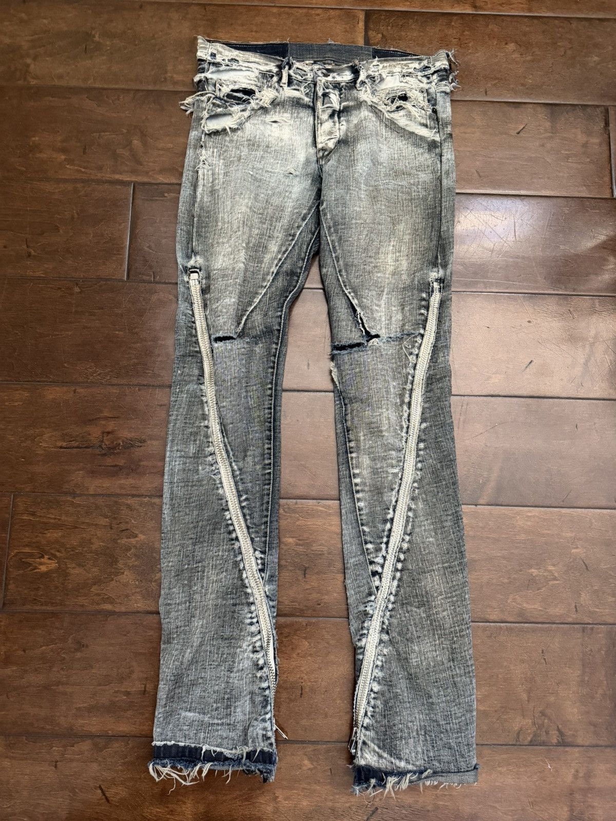 Rick Owens rick owens fw08 acid wash banana cut Size US 26 / EU 42 - 1 Thumbnail
