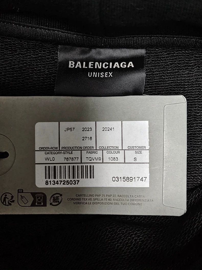 Balenciaga Balenciaga Balenciaga Reflective Logo Hoodie-2506 Size US S / EU 44-46 / 1 - 4 Thumbnail