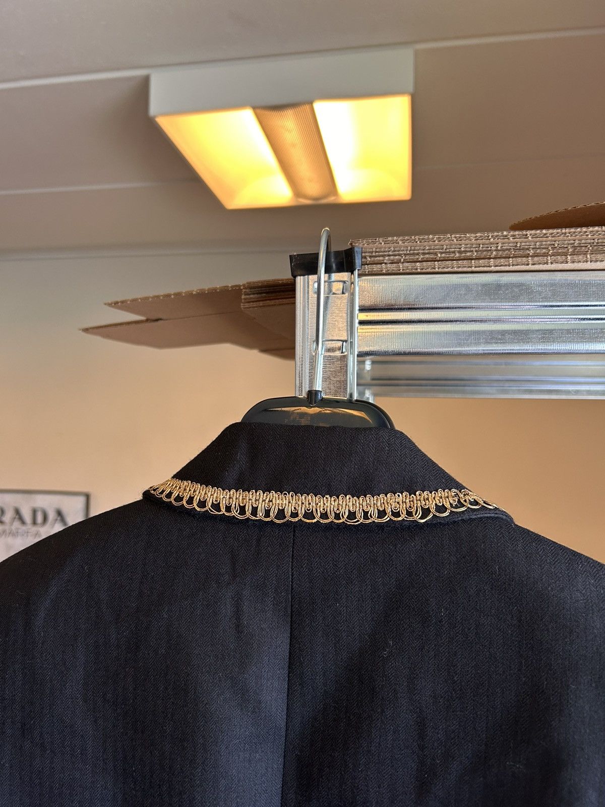 Saint Laurent Paris Saint Laurent Gold-Braided Blazer Jacket Size 46R - 10 Thumbnail