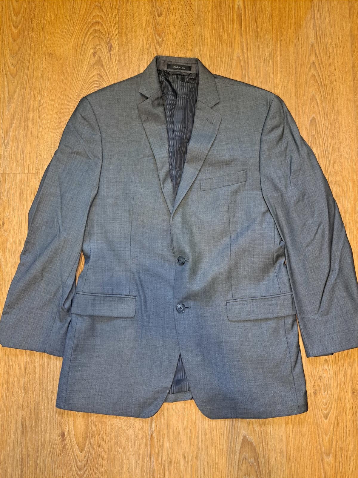 Calvin Klein Calvin Klein Sport Coat Mens 40R Gray Wool Blazer Suit Size 40R - 1 Thumbnail
