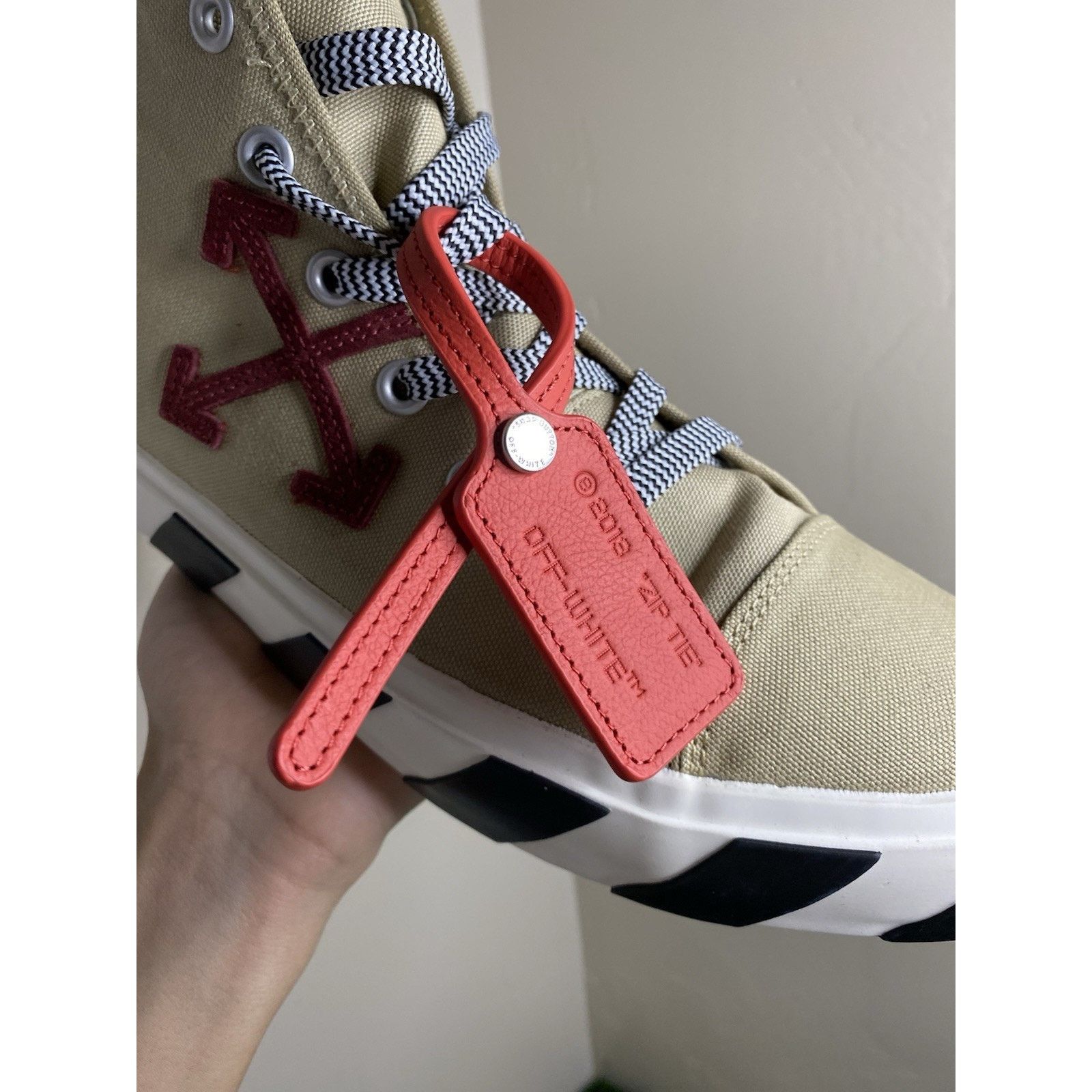 Off-White Size 45 EU ( 12 US ) - Off-White “Sand Burgundy” | NEW ! Size US 12 / EU 45 - 3 Thumbnail