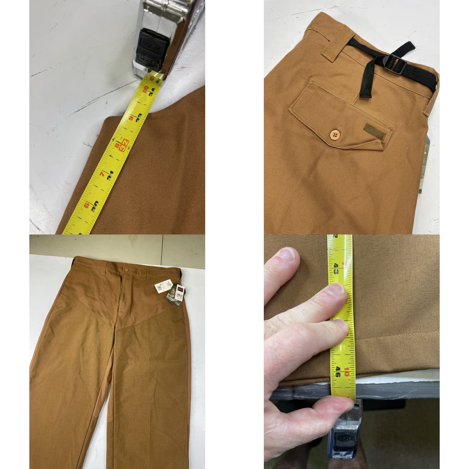 Vintage Woolrich Pants Outdoor Regular Cotton Brown Size Large L Mens Straight Inseam See Measurements Zip Flat Front Mid Rise 10-12 Material: Cotton Size US 33 - 9 Thumbnail