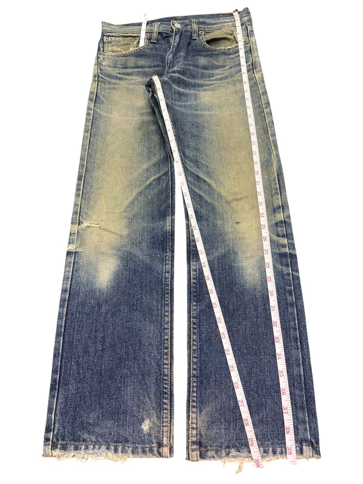 Levi's Vintage 90s Levis 532 Sick Mud Wash Distressed Jeans Size US 29 - 7 Thumbnail