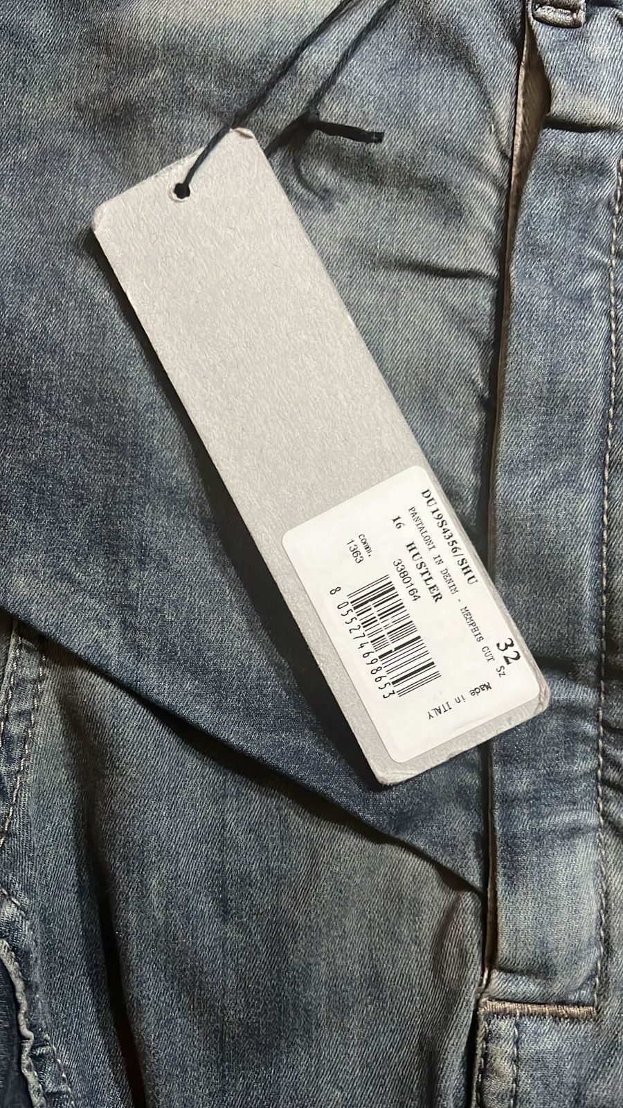 Rick Owens × Rick Owens Drkshdw BNWT Rick Owens SS19 Hustler Blue Memphis Denim Size US 32 / EU 48 - 6 Thumbnail
