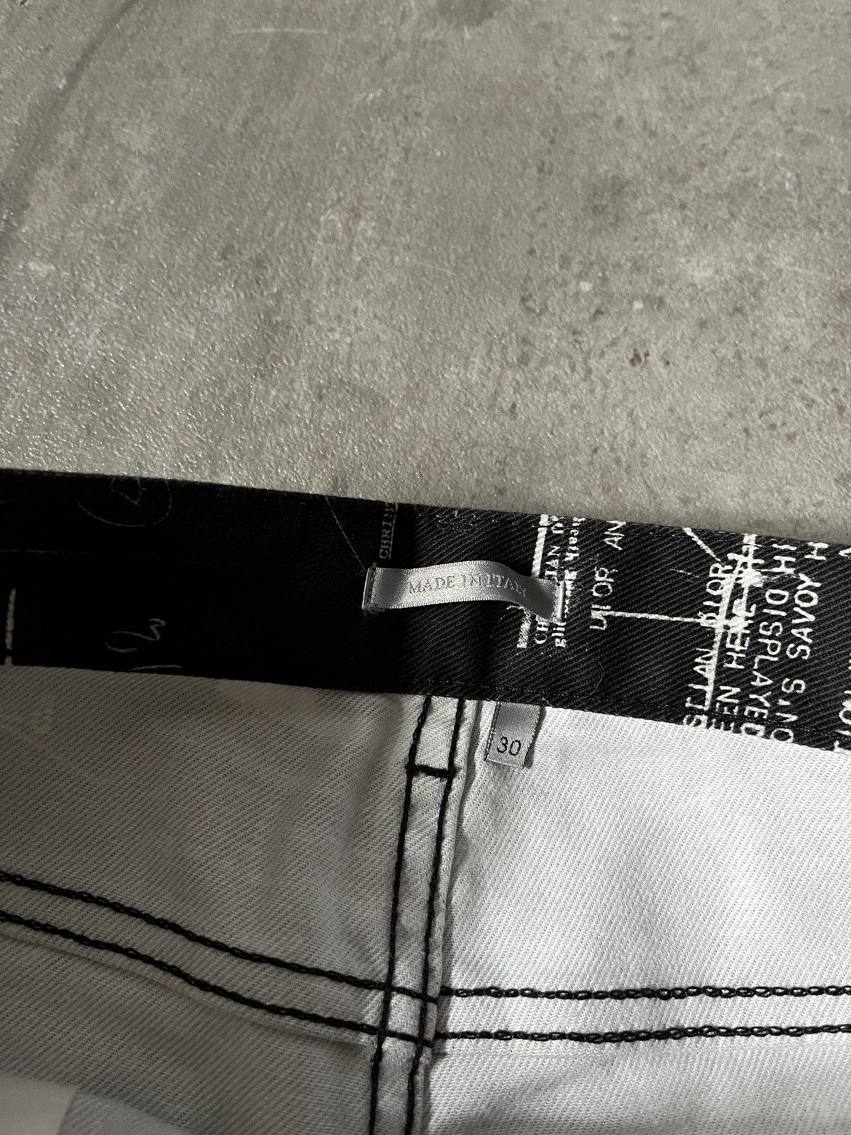 Dior Dior doodle denim black jeans rare Size US 30 / EU 46 - 15 Thumbnail