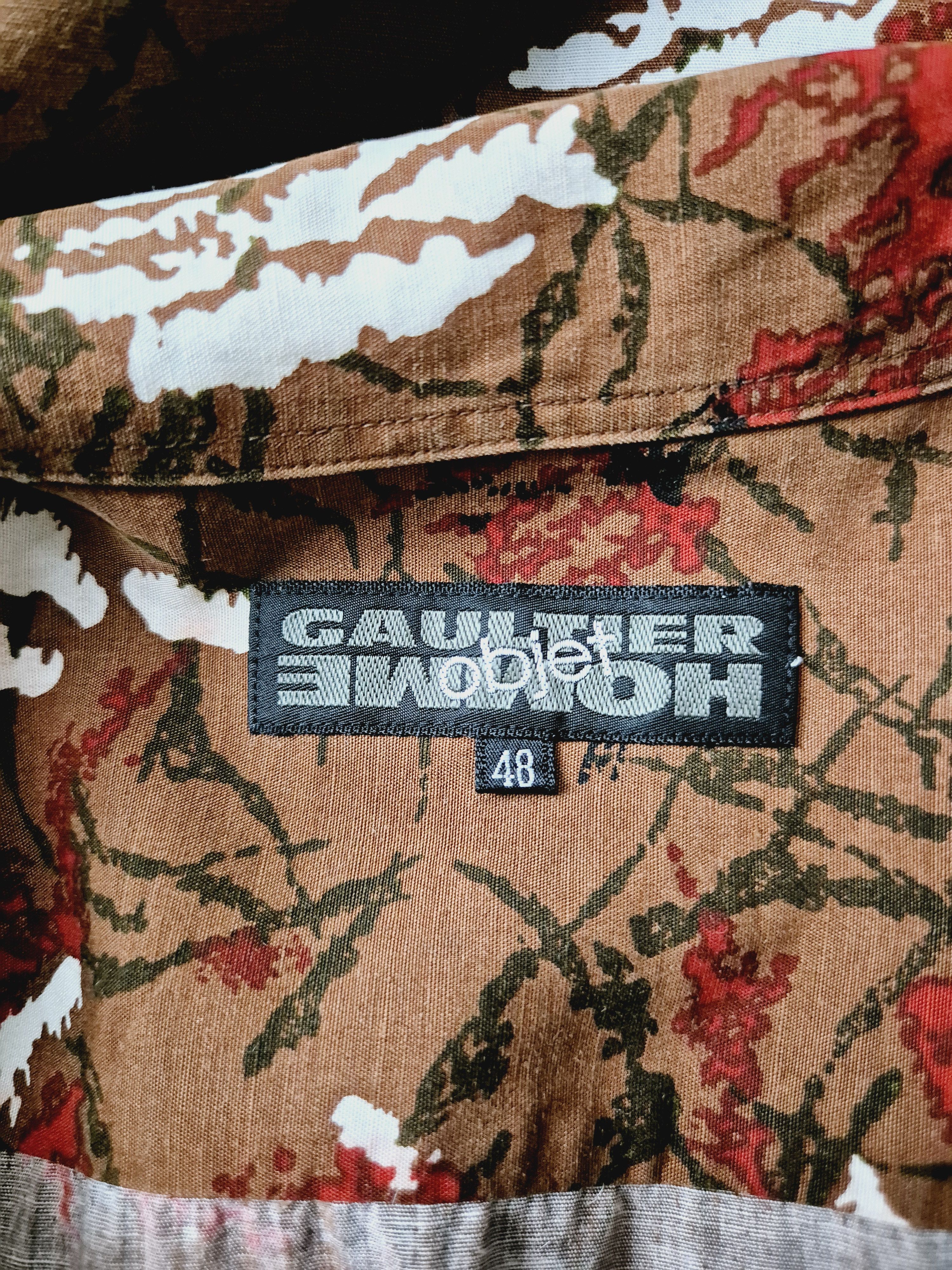Jean Paul Gaultier Jean Paul Gaultier Print Collar Hawaiian Shirt Size US S / EU 44-46 / 1 - 4 Thumbnail