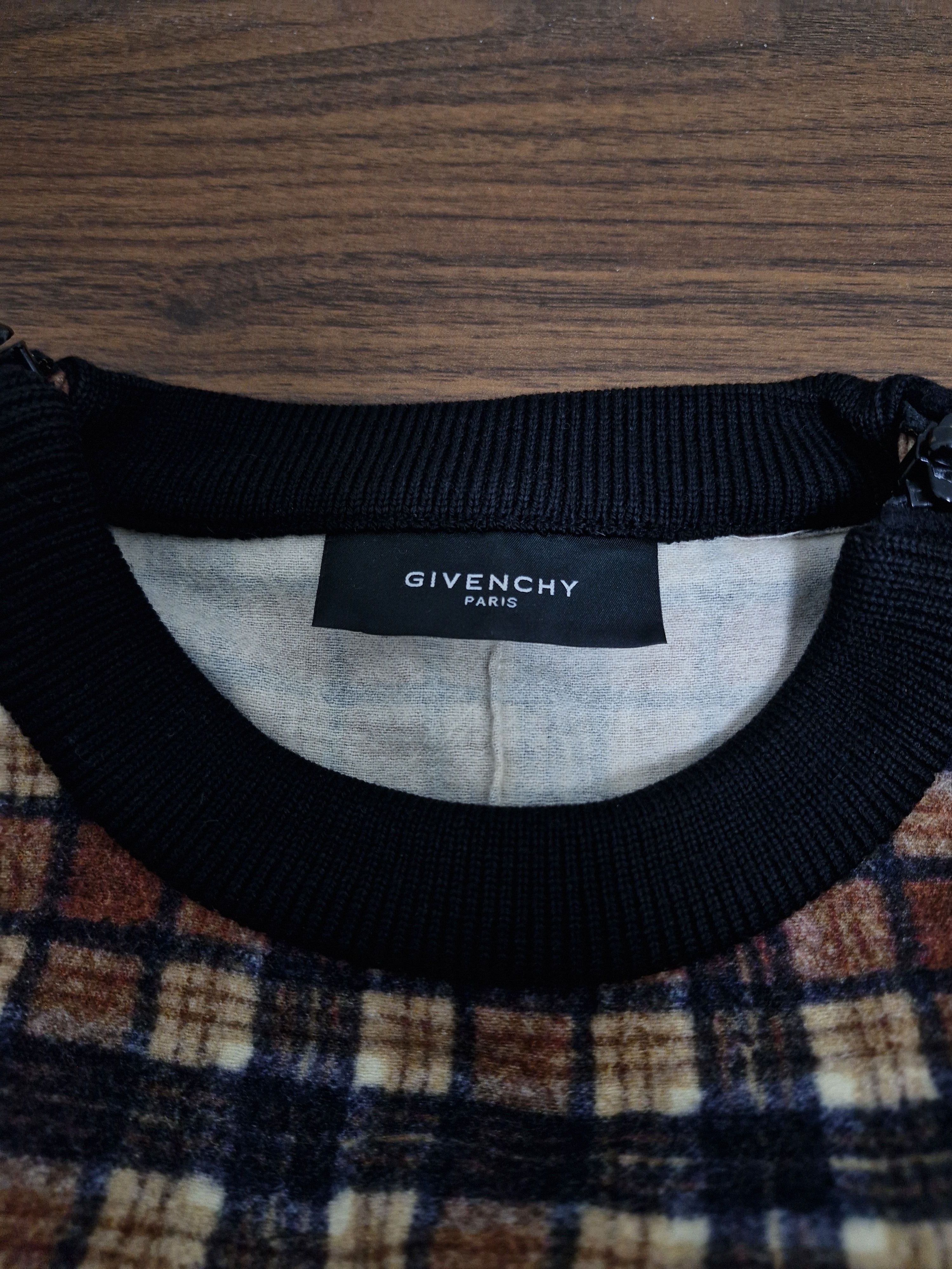 Givenchy GIVENCHY FW11 Tartan Rottweiler Sidezip Sweatshirt Size US S / EU 44-46 / 1 - 11 Thumbnail