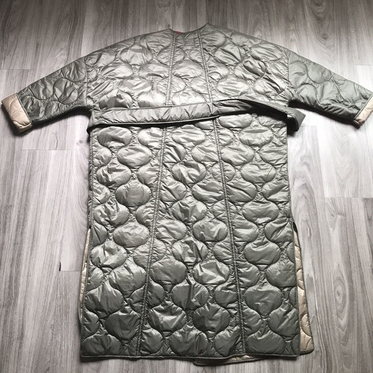 Carbon Carbon 38 Green Puffer Onion Quilted Jacket Womens Large Size L / US 10 / IT 46 - 8 Thumbnail
