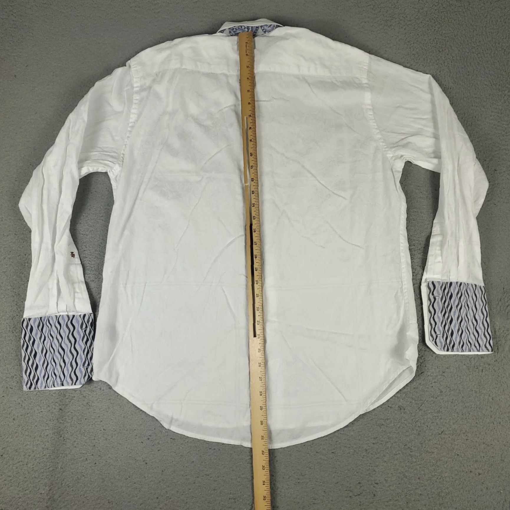 Robert Graham Robert Graham Shirt Mens XL White Button-Up Long Sleeve Collar Oxford Cotton Modern Classic Preppy Size US XL / EU 56 / 4 - 5 Thumbnail