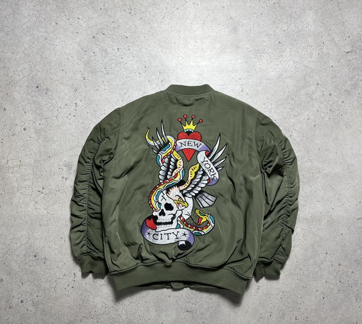 Ed Hardy Ed Hardy Big Logo Bomber Jacket Size S Size US S / EU 44-46 / 1 - 11 Thumbnail