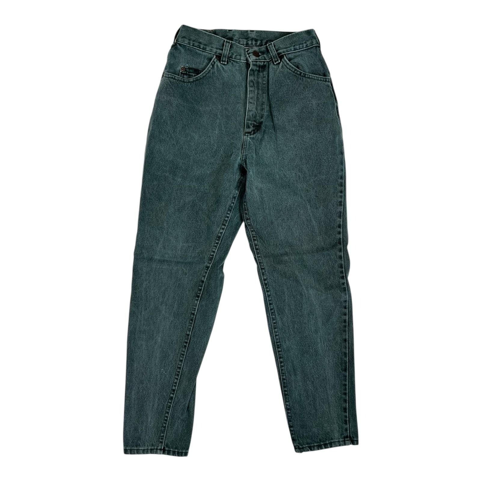Lee Vintage Lee Jeans Womens 8 Petite Green High Rise Tapered Le Size 24" / US 00 / IT 34 - 1 Thumbnail