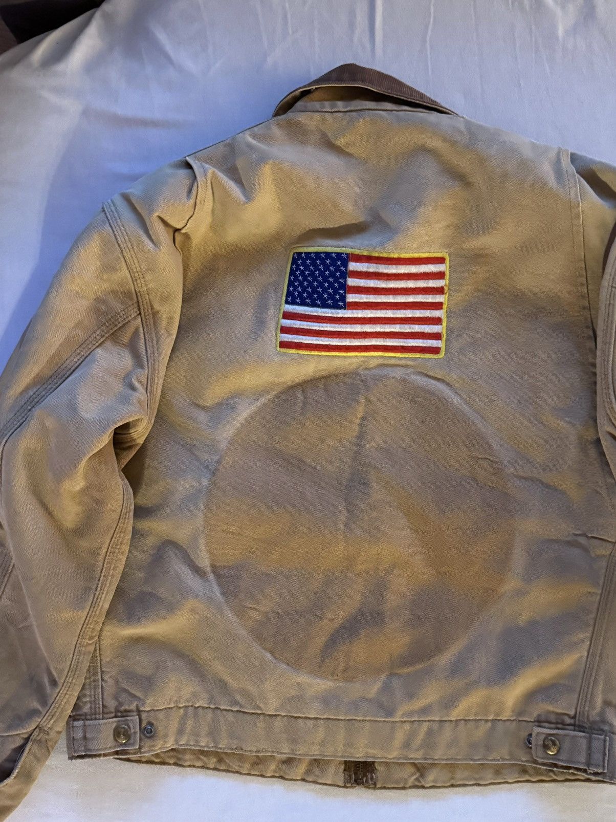 Carhartt Vintage Carhartt Detroit Jacket Blanket Lined Tan Brown USA Size US S / EU 44-46 / 1 - 2 Thumbnail