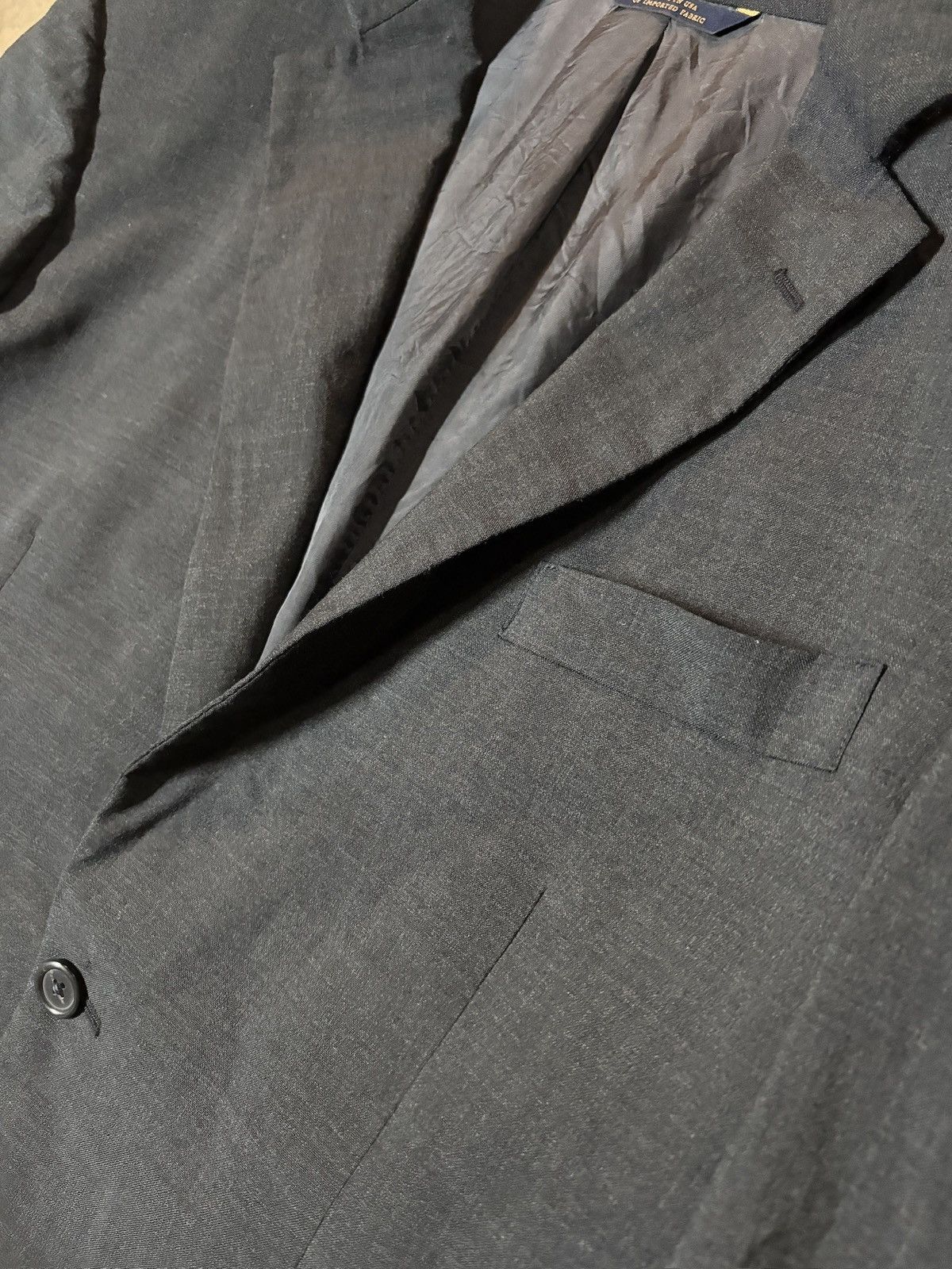Brooks Brothers VTG Brooks Brothers Blazer Jacket Made in USA 100% Wool Gray Size 38R - 3 Thumbnail