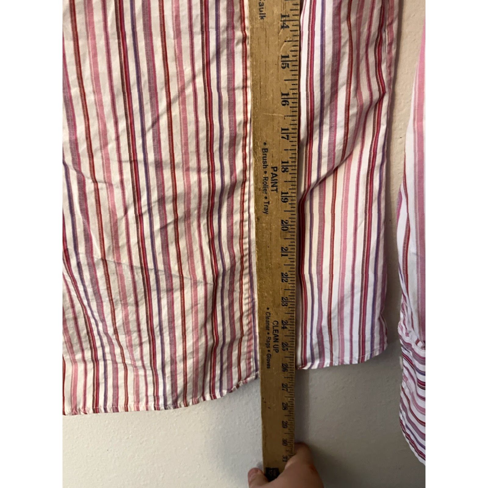 J.Crew J. Crew Kathryn Slim Fit Button Up Shirt Women's L Striped 100% Cotton Career Shirt Basic Classics Mens? Size L / US 10 / IT 46 - 6 Thumbnail