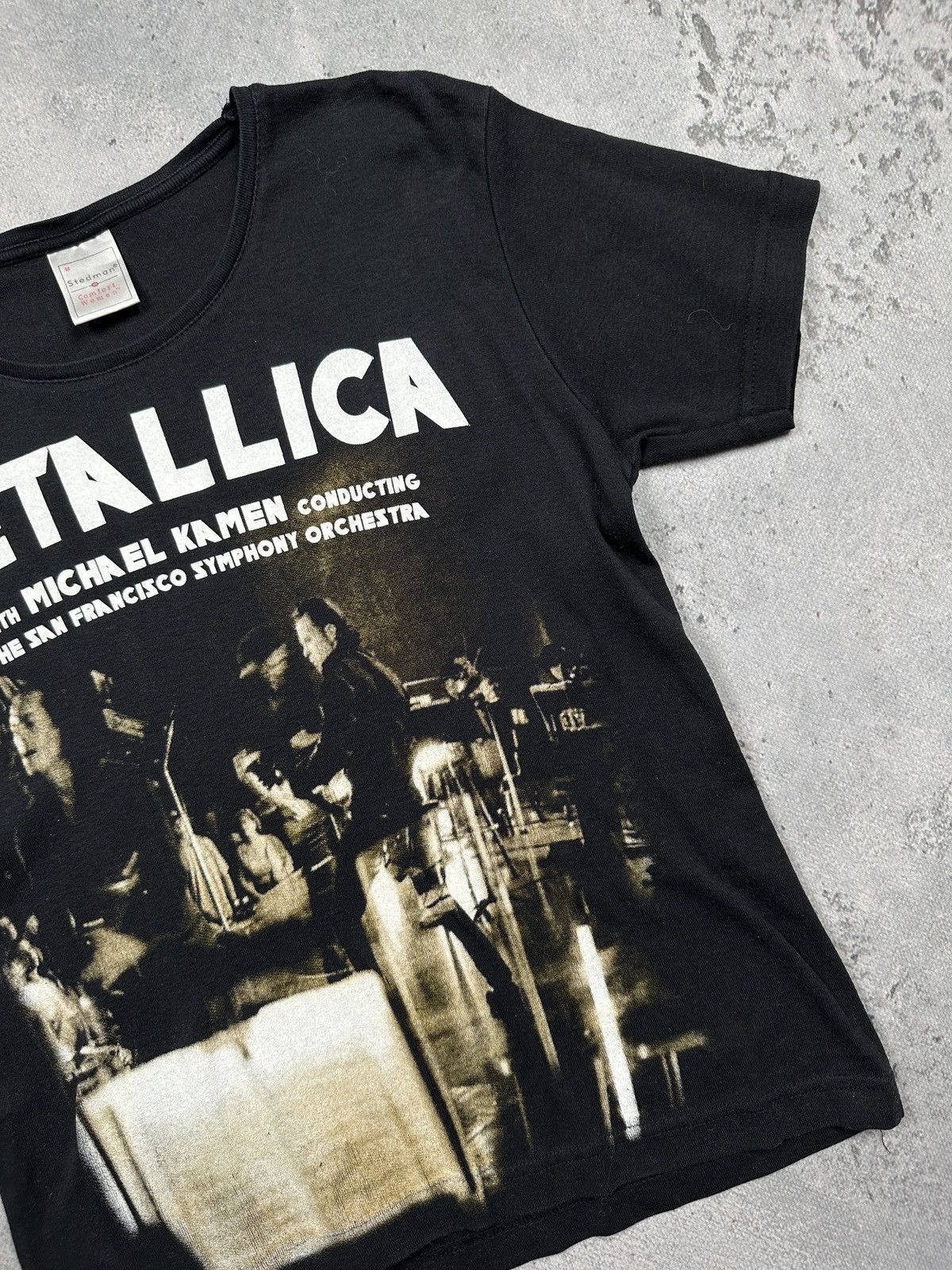 Metallica Vintage Metallica Tour Overprint With Michael Kamen Tee 90s Size M / US 6-8 / IT 42-44 - 4 Thumbnail