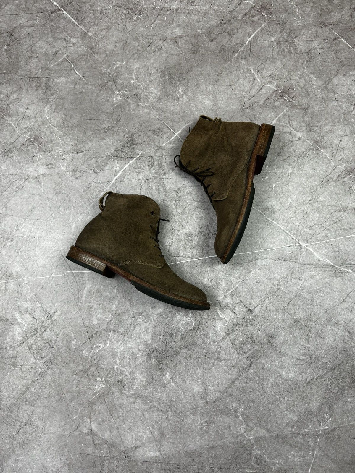 MoMA Moma Suede Laces Zipper Brown Ankle Boot Size 39 Size US 6 / EU 39 - 1 Thumbnail