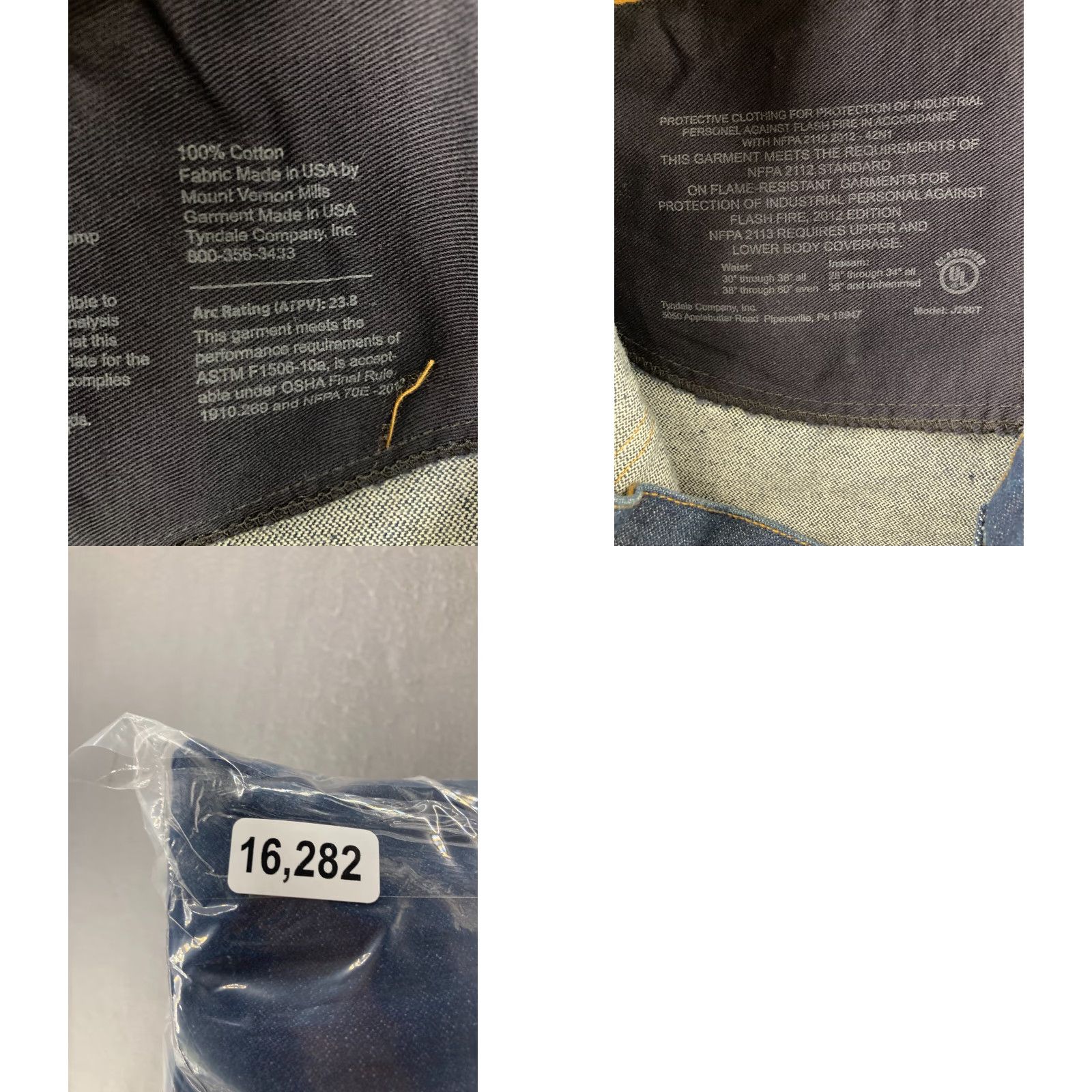 Denime Tyndale Jeans Adult Men 42x32 Blue Denim Cotton USA NWT Regular Straight Size US 42 / EU 58 - 9 Thumbnail