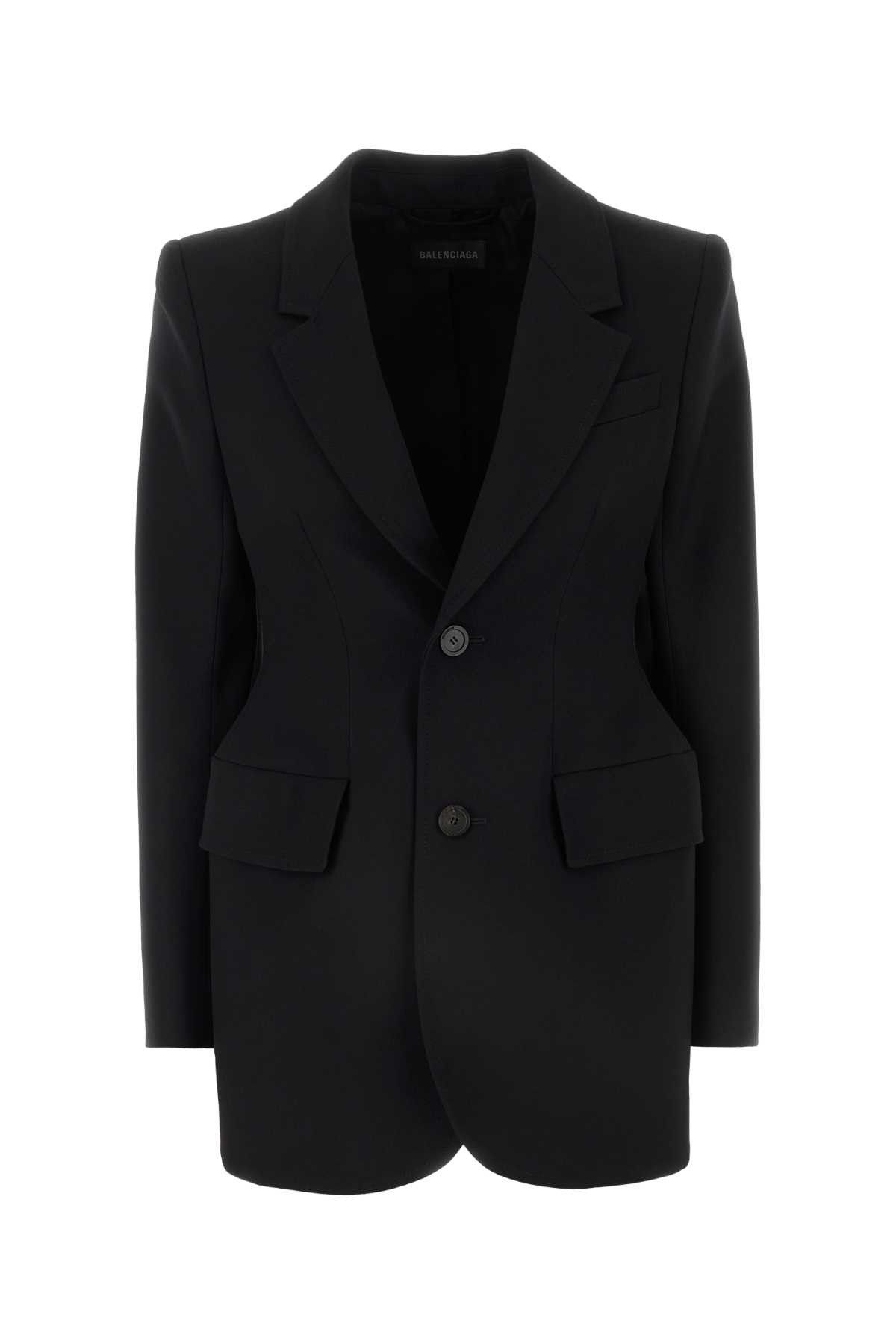 Balenciaga Black Wool Blazer Size M / US 6-8 / IT 42-44 - 1 Thumbnail
