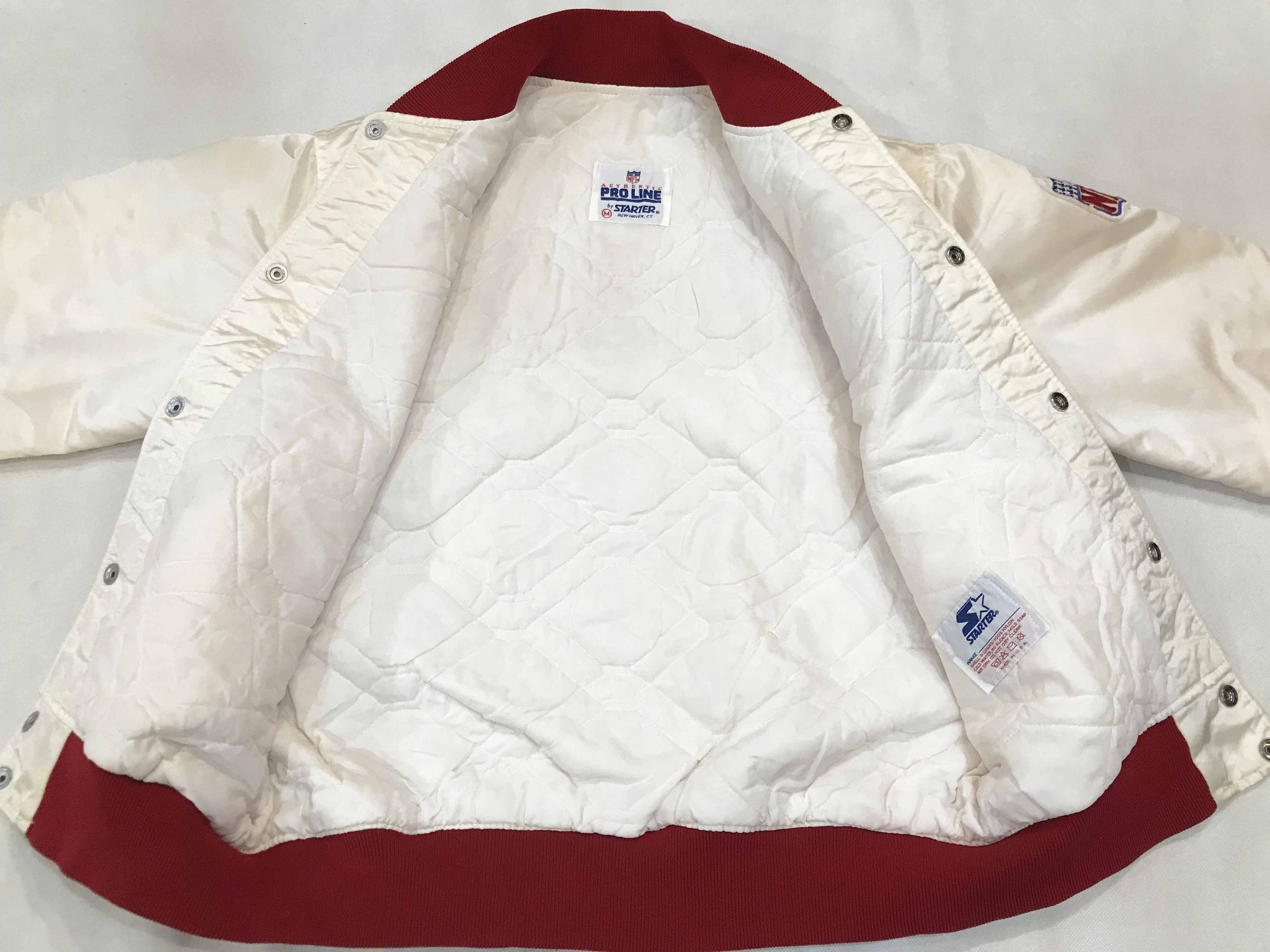 NFL × Starter × Vintage Vintage Starter NFL San Francisco 49ers Satin Bomber Jacket Size US M / EU 48-50 / 2 - 7 Thumbnail