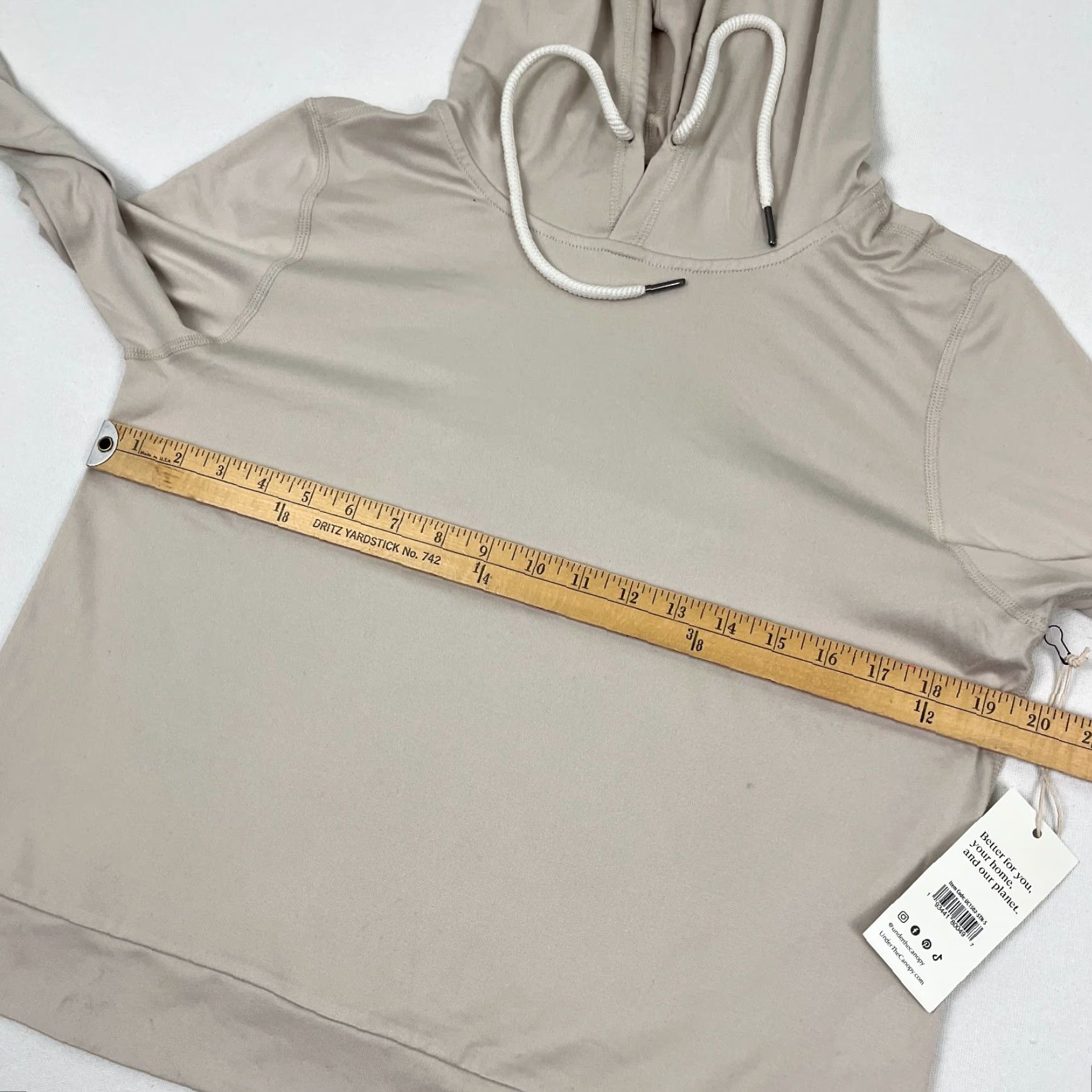 Vintage VINTAGE Under The Canopy Hoodie Womens Small Beige Lounge Athleisure Stretch Pullover Size M / US 6-8 / IT 42-44 - 5 Thumbnail