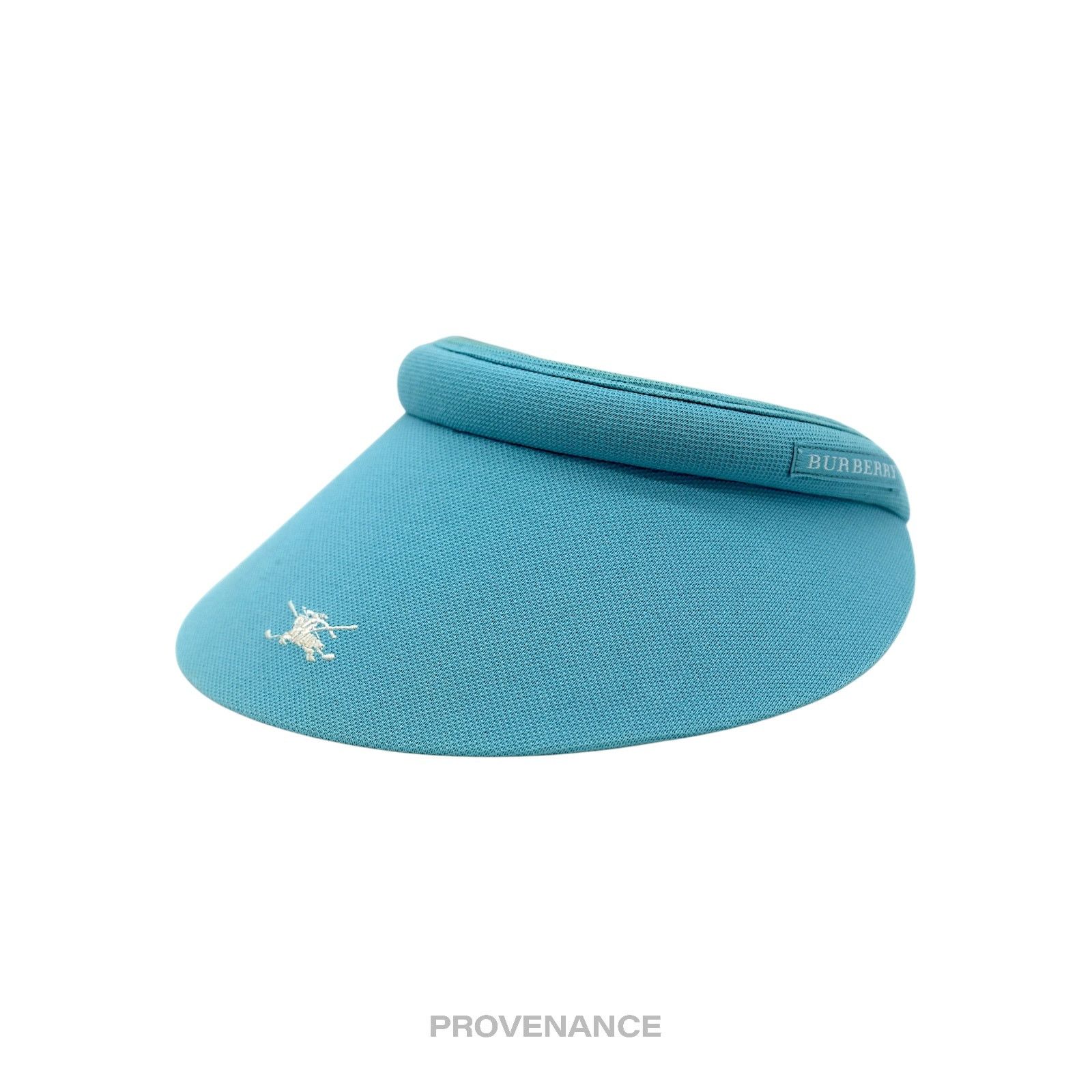 Burberry 🔴 Burberry Golf Knight Logo Visor - Sky Blue Nova Check Size ONE SIZE - 2 Thumbnail