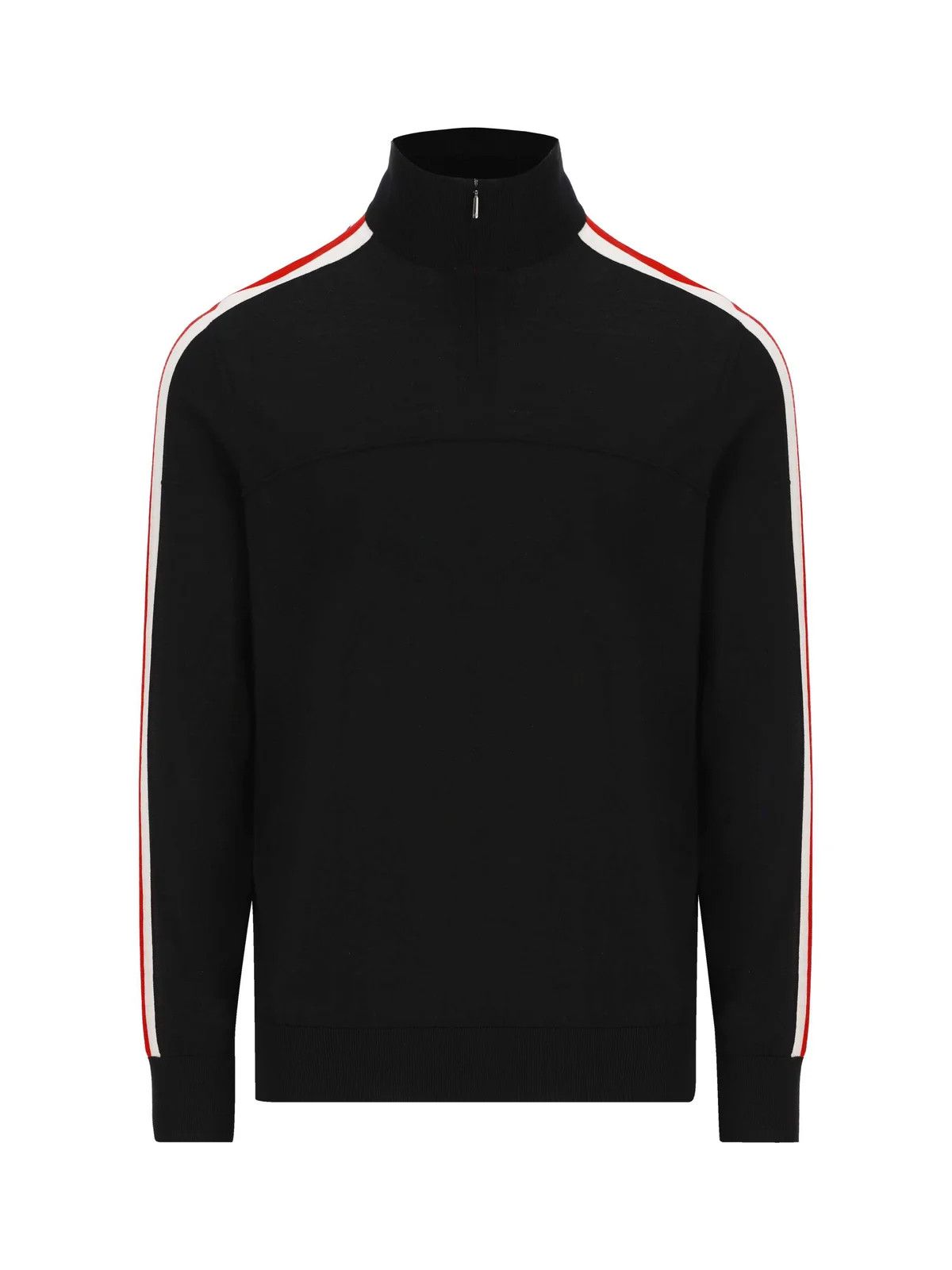 image of Loro Piana O1Loc1C0124 Icer Ski Mezzocollo Half-Zip Sweater In Black, Men's (Size Large)