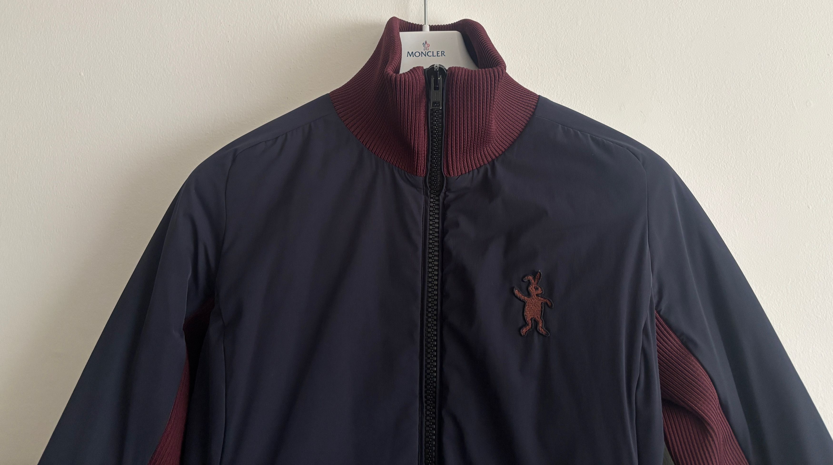 Marni $2160 Navy Burgundy Long Quilted Technical Jacket 42 / 6 Size M / US 6-8 / IT 42-44 - 2 Thumbnail