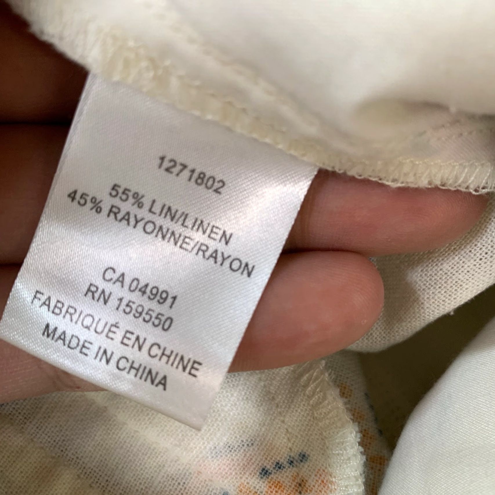 Anthropologie VINTAGE Anthropologie Linen Wide Leg Pants Women S Hippie Boho 28x26 Beige Floral Linen Crew? Size 28" / US 6 / IT 42 - 4 Thumbnail