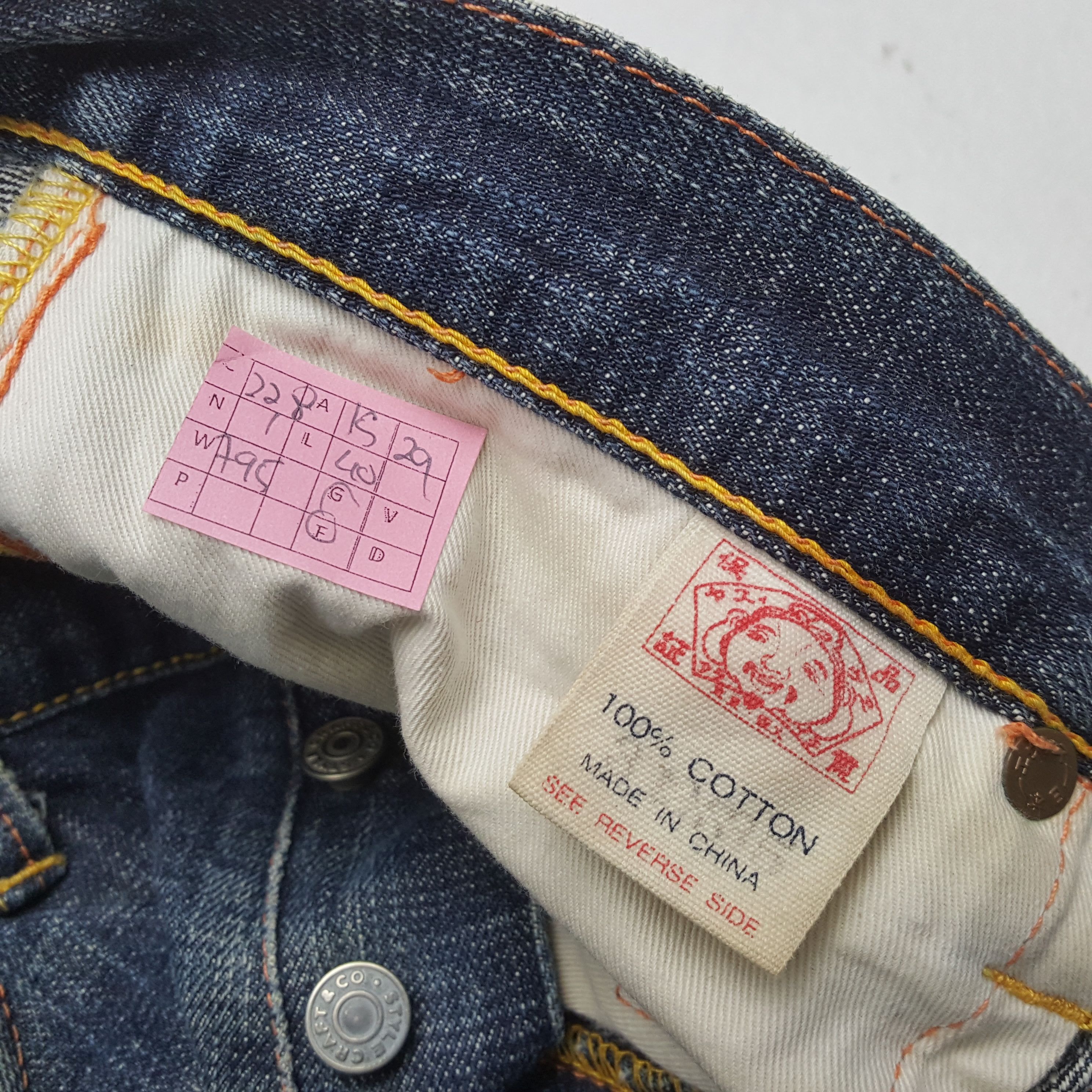 Evisu × Japanese Brand × Vintage EVISU Japanese Brand Streetwear Custom Daicock Jeans Size US 30 / EU 46 - 14 Thumbnail